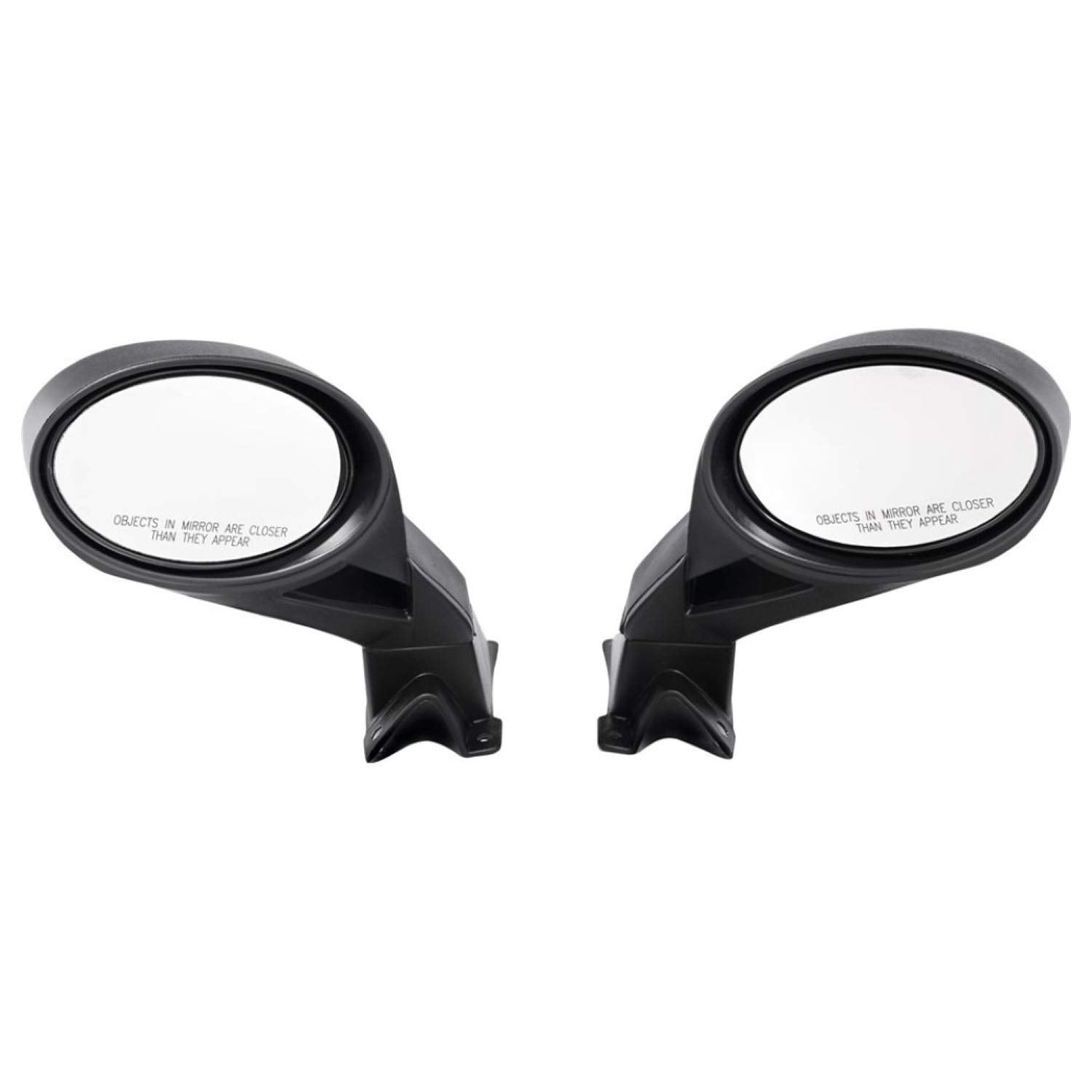 Polaris Snowmobile Pro-Ride Hood Mount Snowmobile Mirrors - Black