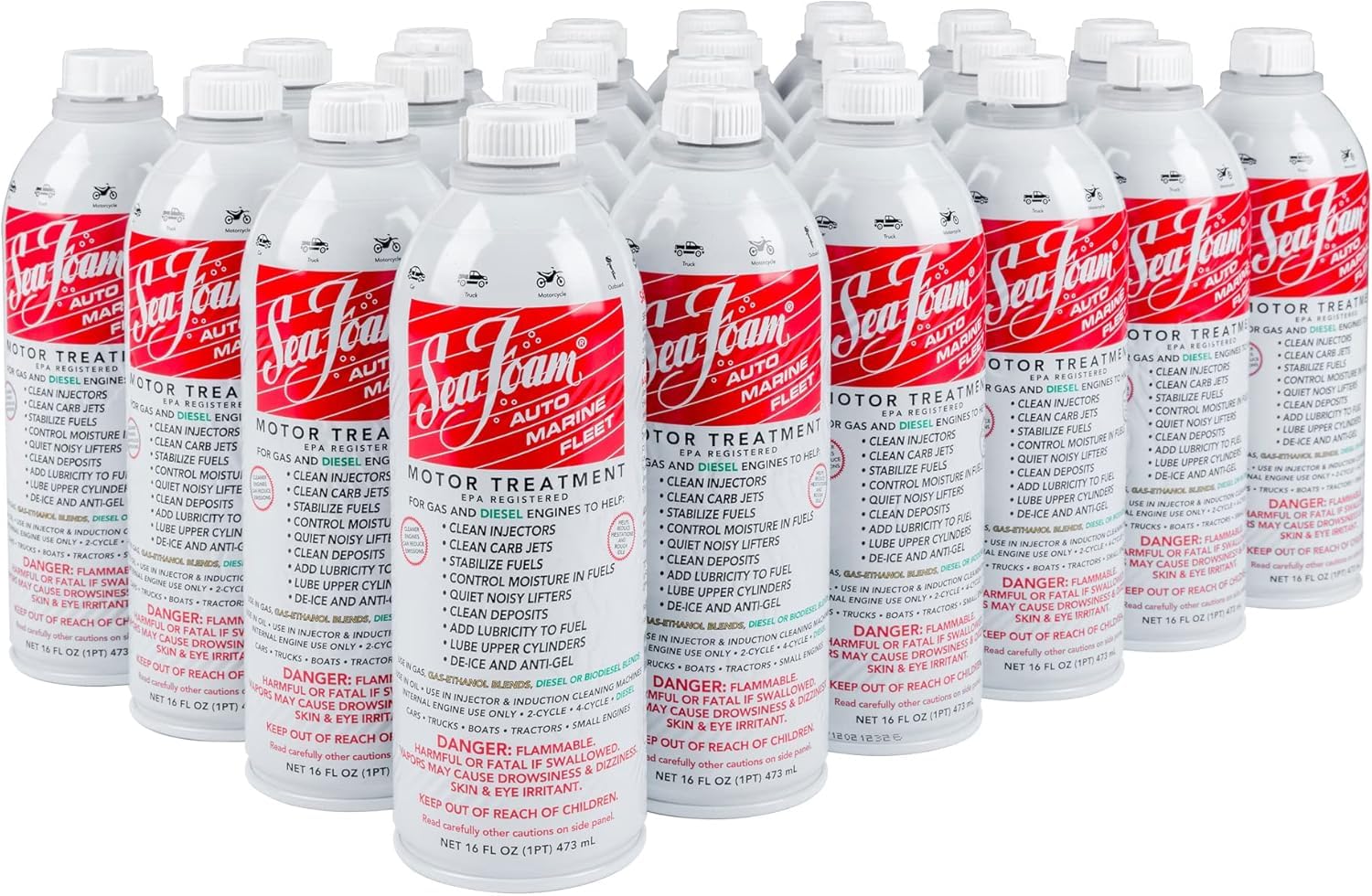 Sea Foam Sf16 Motor Treatment, 16 Fl Oz, 24 Pack