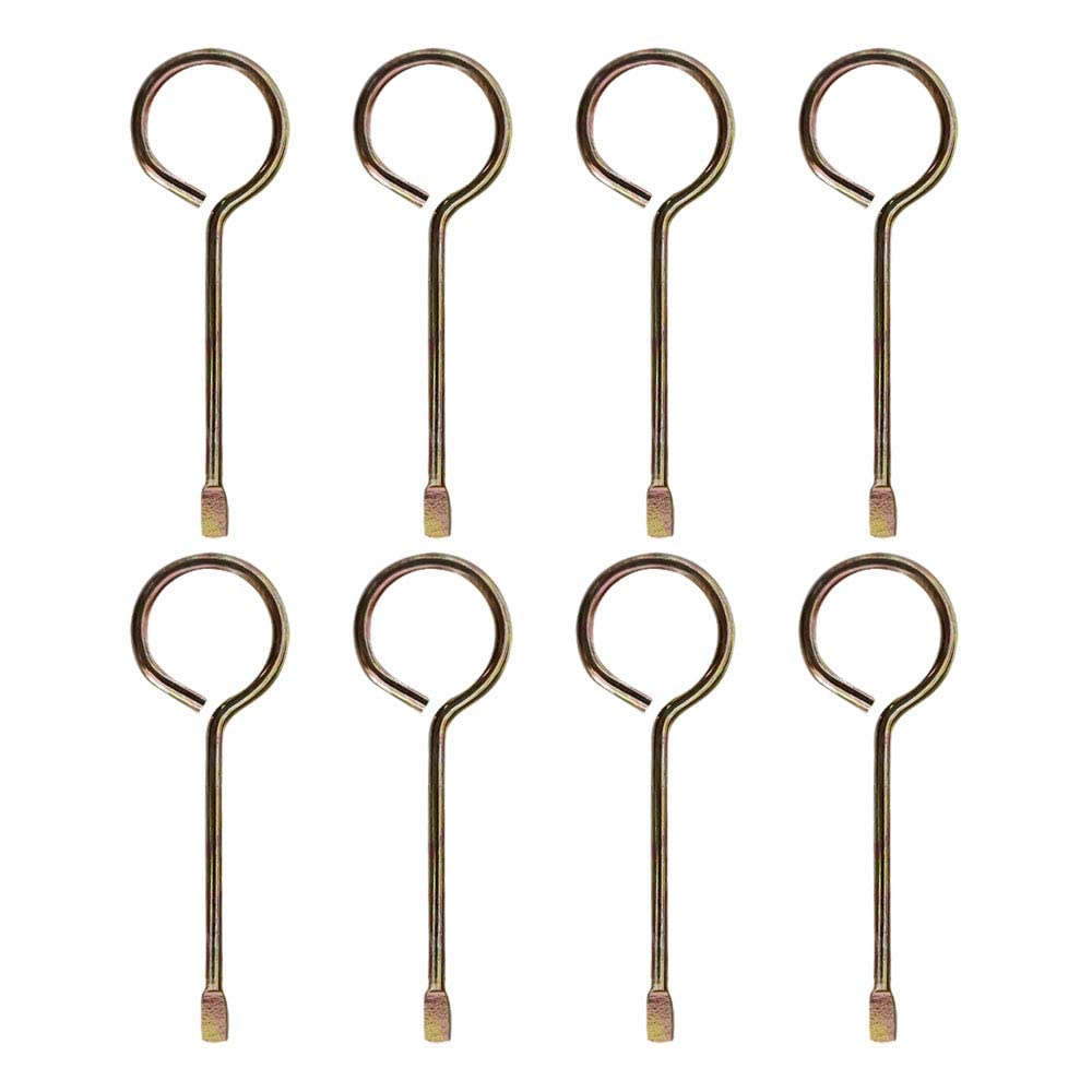 CF Living 8 Pack Interior Door Key for Bedroom & Bathroom Emergency Privacy Locks - Compatible Key Pin Set