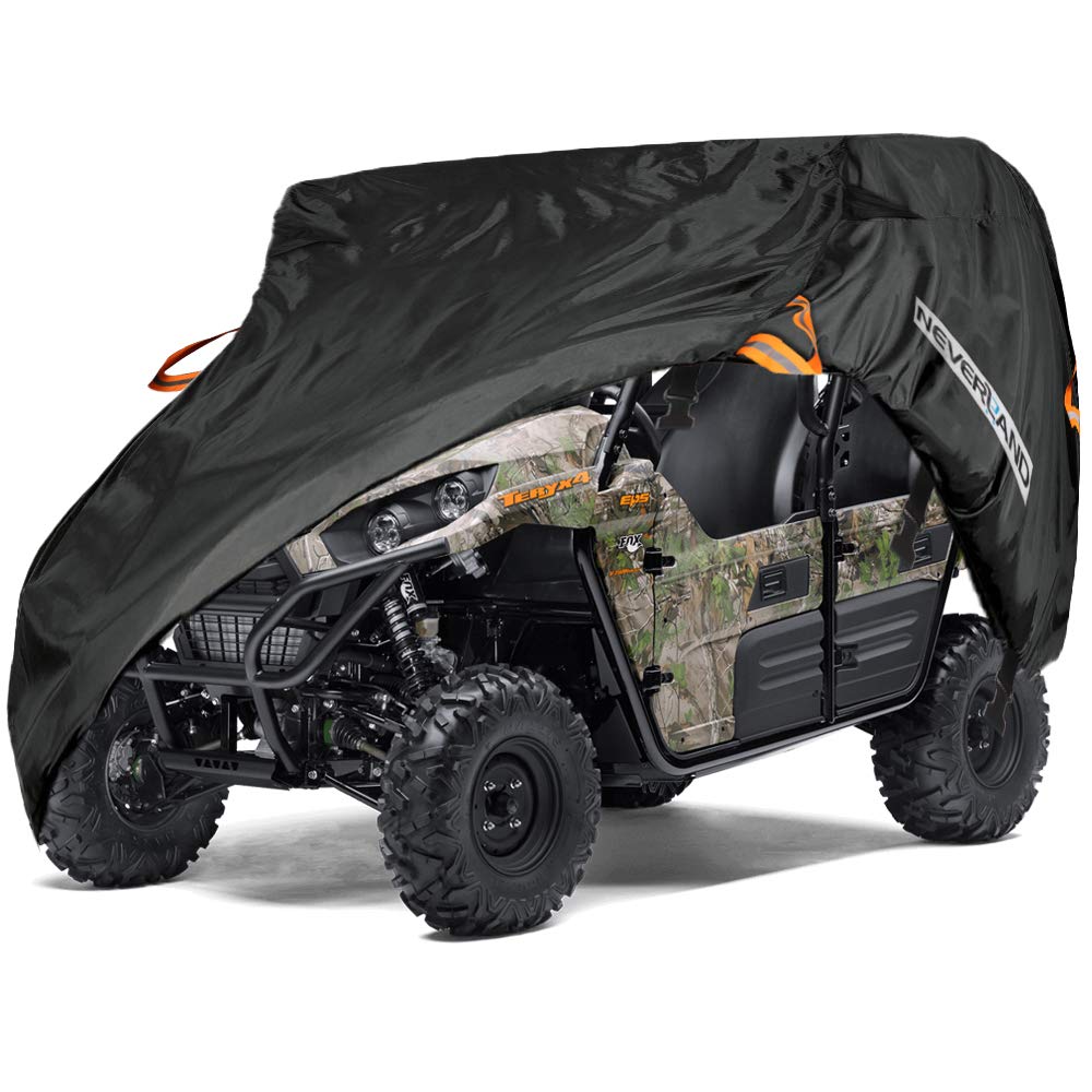 Neverland Utv Cover Heavy Duty Ranger Cover Waterproof 4-6 Seater Side By Side Covers 4 Door All Weather Storage With Reflective Strip Compatible With Polaris Rzr General Can-Am Yamaha Sxs
