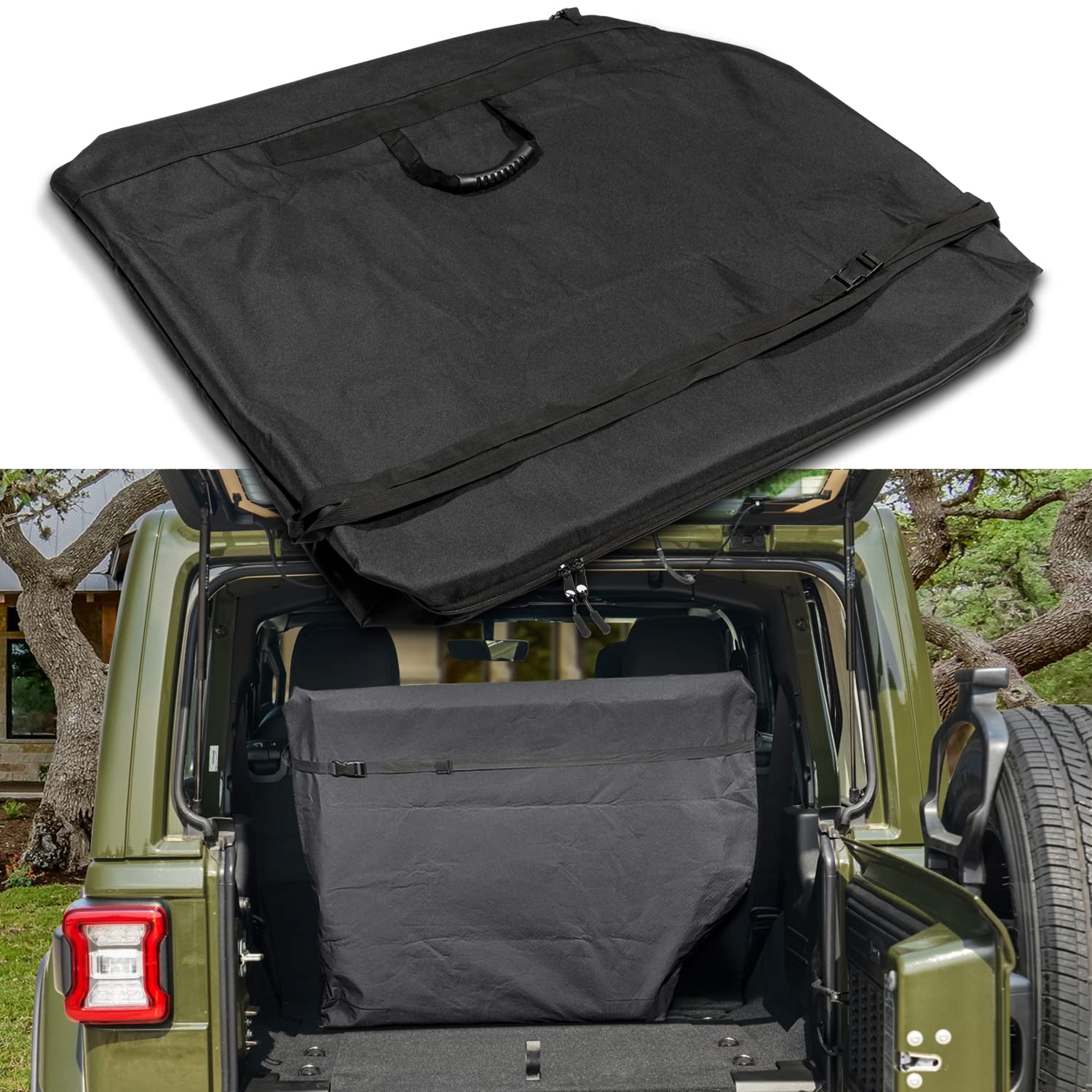 Hard Top Freedom Top Panels Storage Bag For All 2007-2024 Jeep Wrangler Jk Jku Jl Jlu Sports Sahara Freedom Rubicon Unlimited Gladiator Jt 2 And 4 Doors