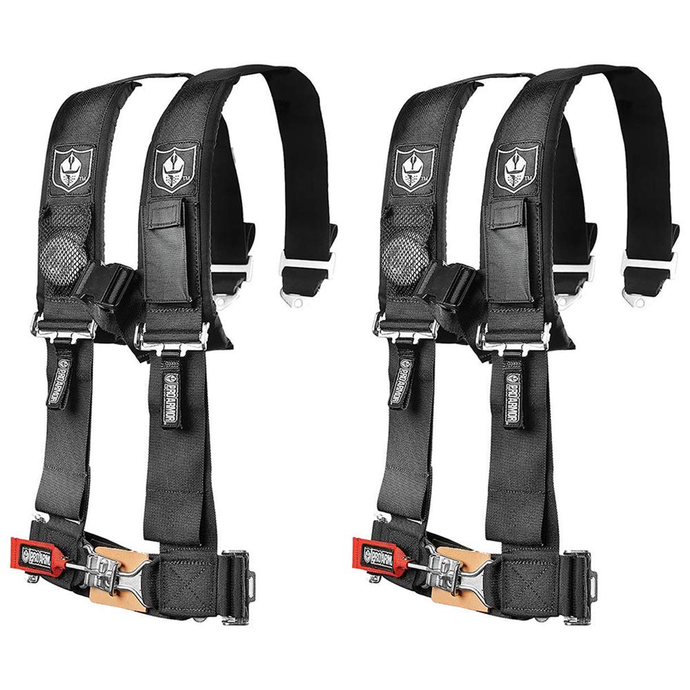 Pro Armor A114220 Black 4 Point Harness 2 Straps, 2 Pack
