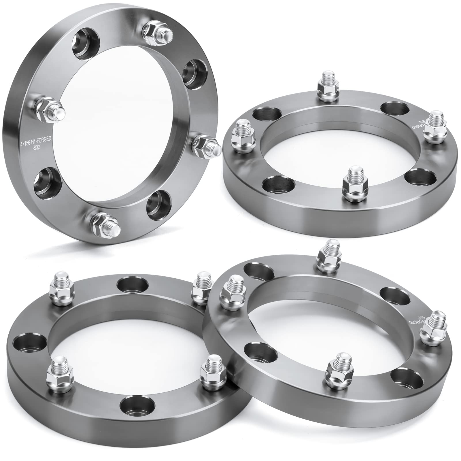 Ksp 4X156Mm Atv Wheel Spacers 1 Inch With 12X1.5 Studs, Fit For 2013+ Polaris Ranger, 2014+ Polaris Rzr Xp 1000, 2015+ Polaris Rzr,4Pcs