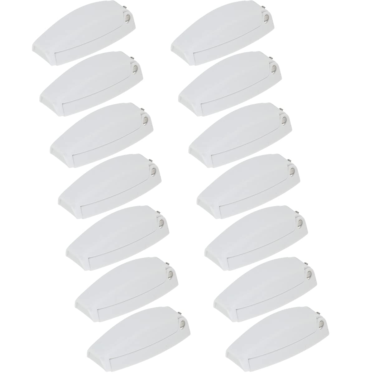 12 Pcs. - Rv Camper Trailer Baggage Door Clip Compartmentcatch Holders 888 White (12)