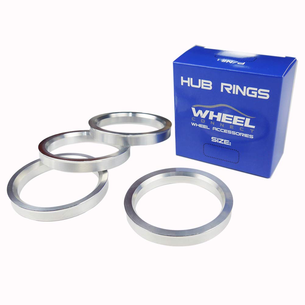 WHEEL CONNECT Aluminium Alloy Hub Centric Rings, Set of 4, OD 108mm ID 78.1mm, Perfect Fit for Wheel Alignment