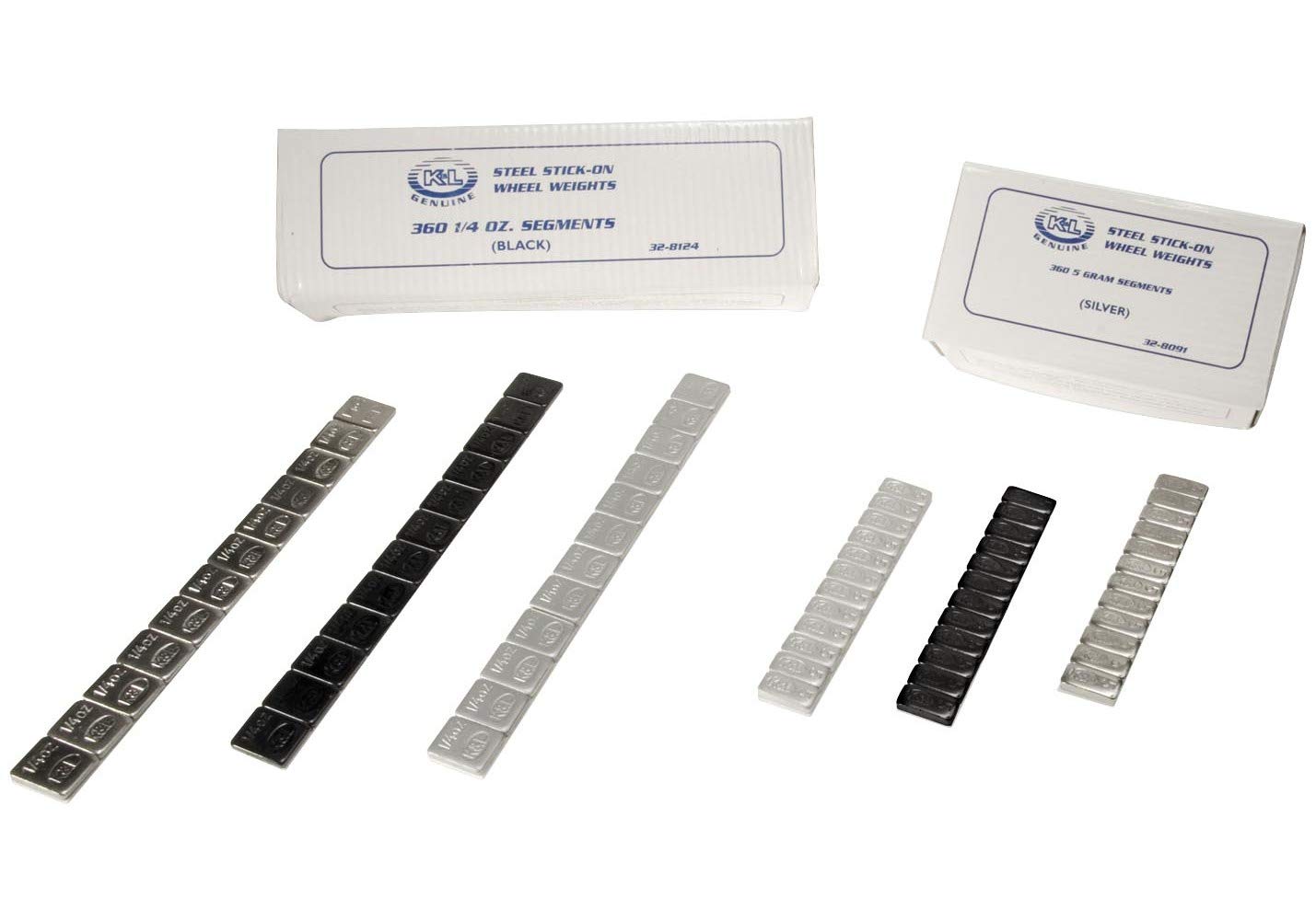 K&L Supply 32-2398 5 Gram Steel Stick-On Wheel Weight, Chrome