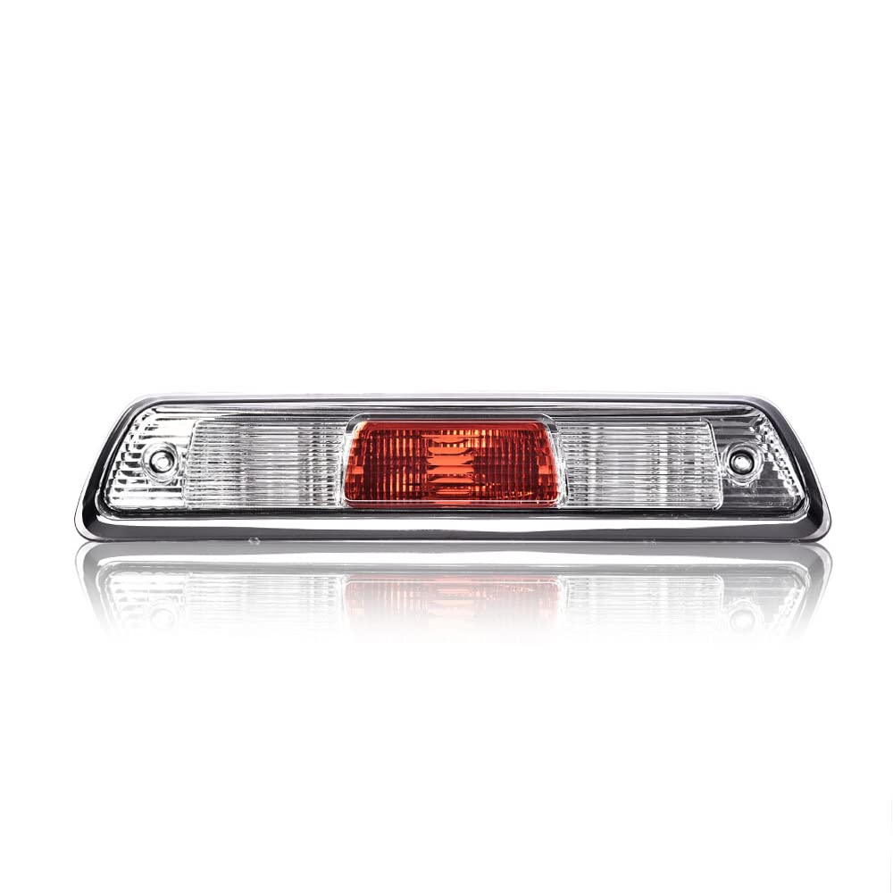 Pit66 Clear Third Brake Light, Compatible With Ford F150 Truck 2009 2010 2011 2012 2013 2014 High Mount Stop Light