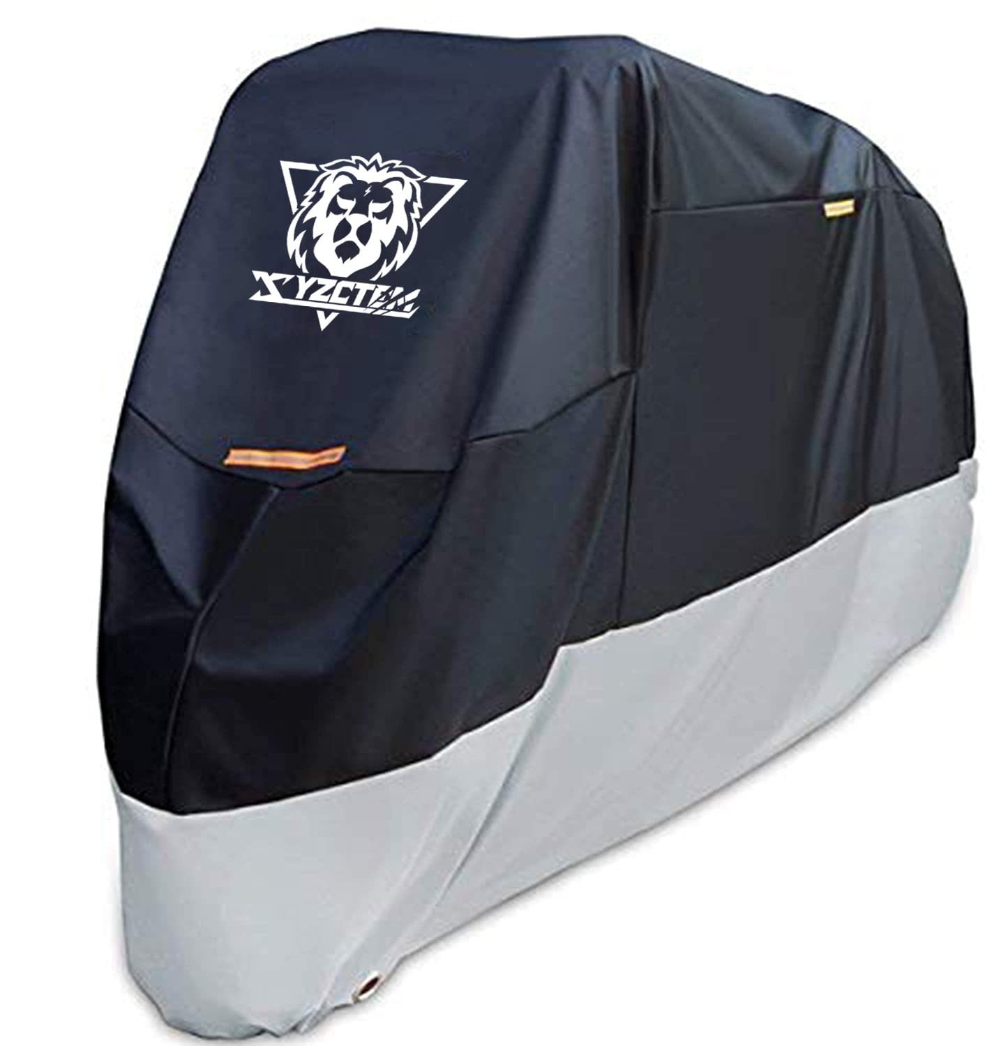 XYZCTEM Motorcycle Cover, All Season Black, Waterproof Protection for 87 Tour Bikes, Choppers, Cruisers - Dust & Weather Resistant