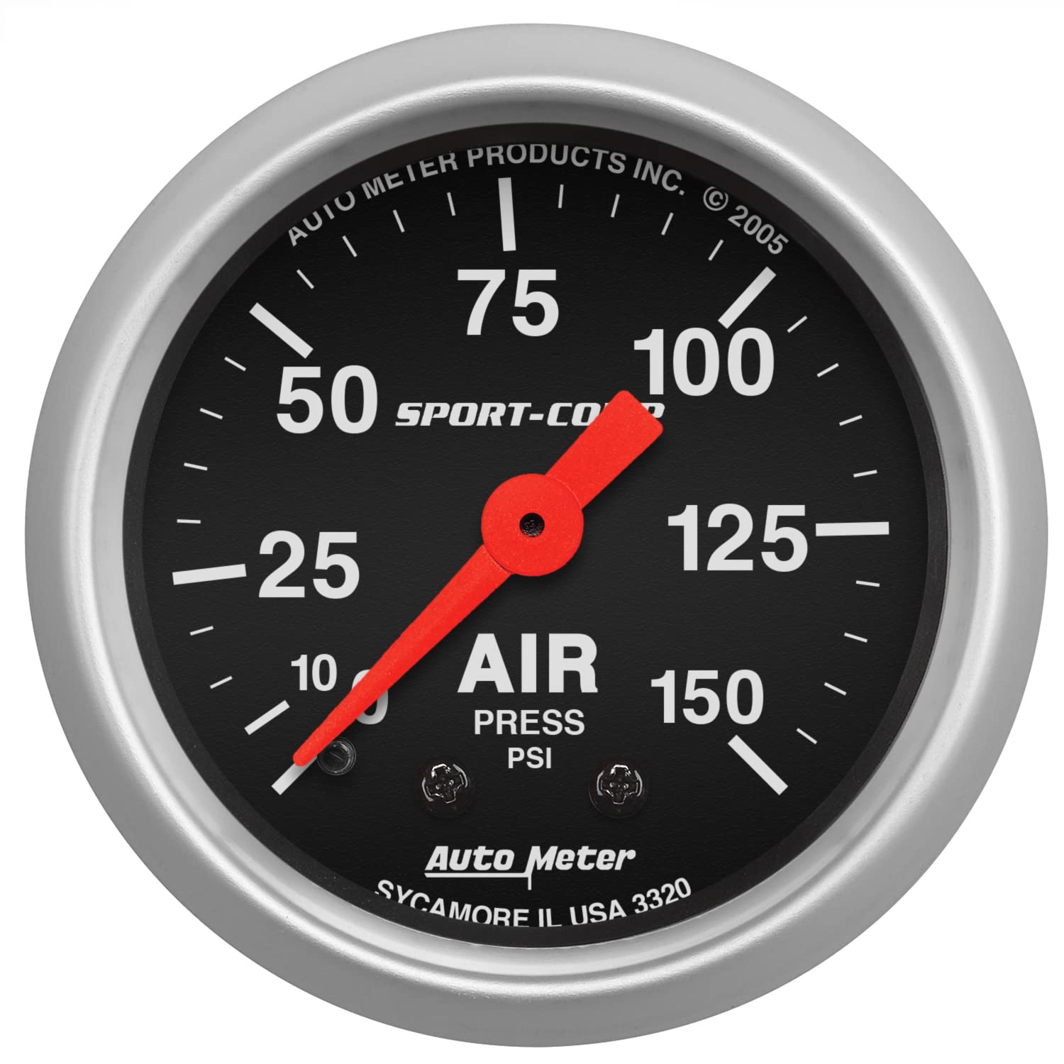 Auto Meter 3320 Sport-Comp Mechanical Air Pressure Gauge