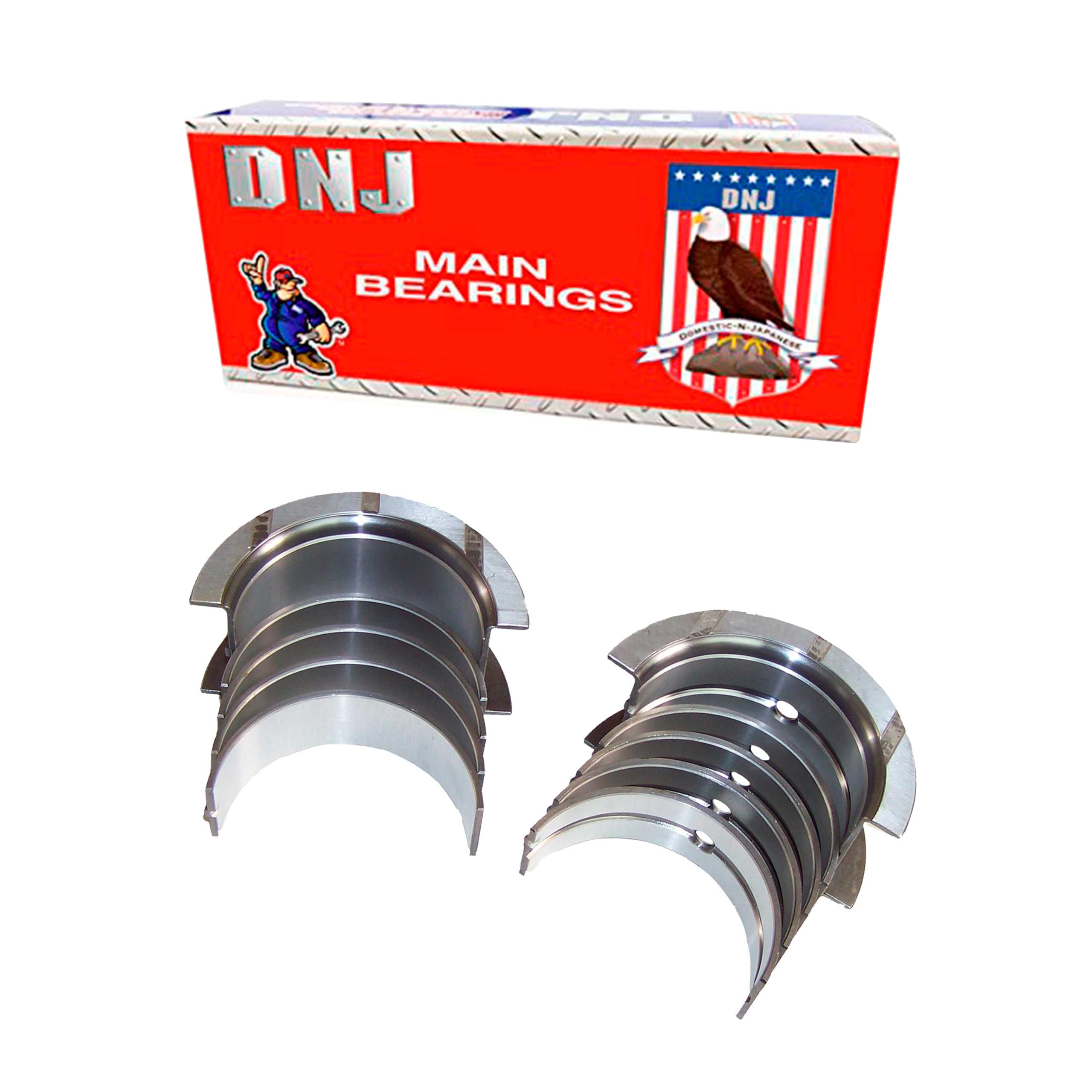 Dnj Mb3111.10 Oversize Main Bearings For 1970-2000 / Chevrolet, Gmc/Bel Air, Biscayne, Blazer, C10, C10 Pickup, C10 Suburban, C15, C15 Suburban, C15/C1500 Pickup, C15/C1500 Suburban, C1500