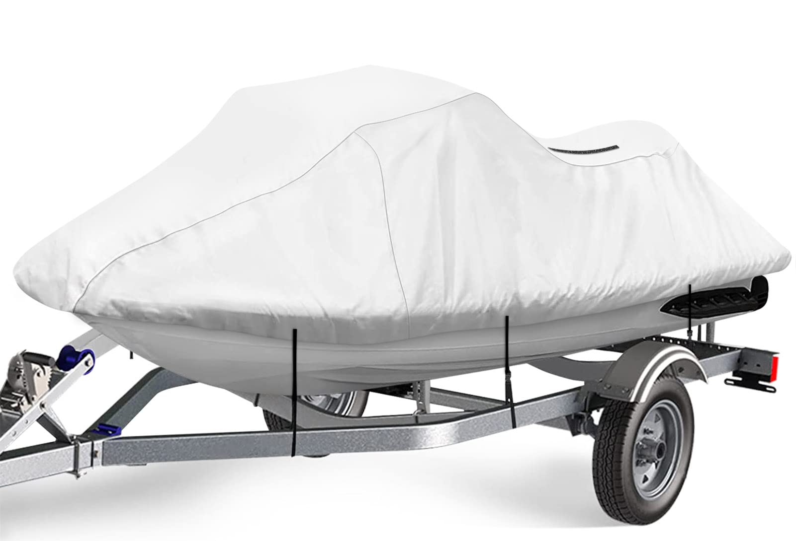 Icover Jet Ski Cover- Water Proof Heavy Duty Trailerable Personal Watercraft Covers For Seadoo Kawasaki Yamaha Wave Runner, Fits Pwc Models Up To 145In Long