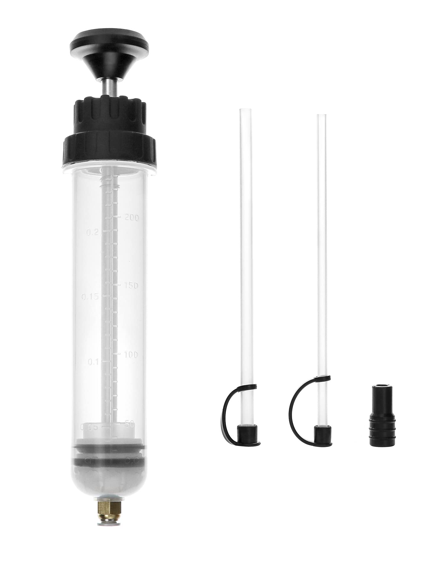 Qwork 200Cc/200Ml/0.21Qt./7Oz Extraction&Fill Pumb, Syringe Style Manual Automotive Pump,Gear Oil, And Brake Fluid Extractor