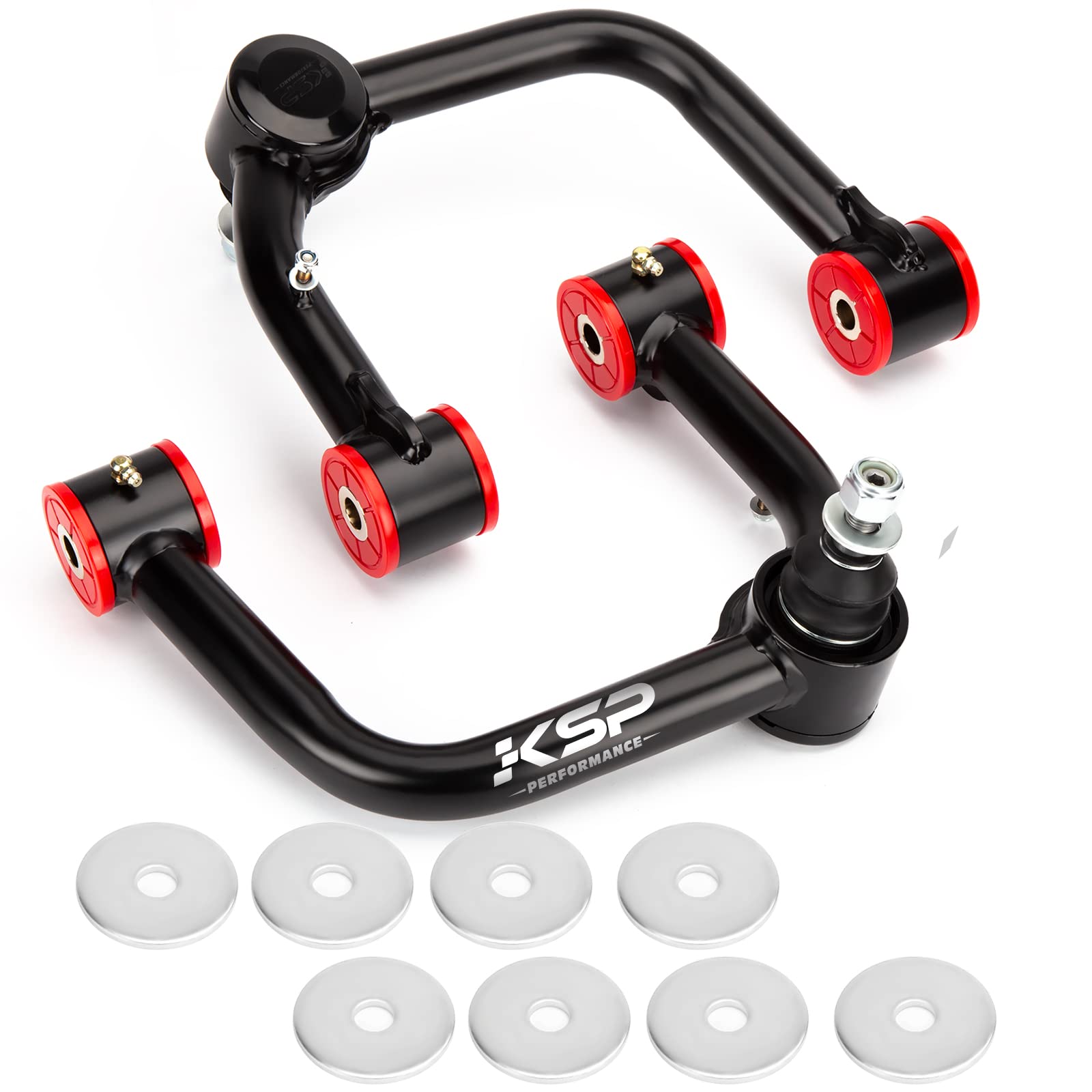 Ksp Front Upper Control Arms For Toyota Prado J120 J150 Fj Cruiser, 2-4 Adjustable Tubular A-Arm Replacement Factory/Stock Suspension Arms After 2-4 Inches Lift For 4Runner Gx Land Cruiser