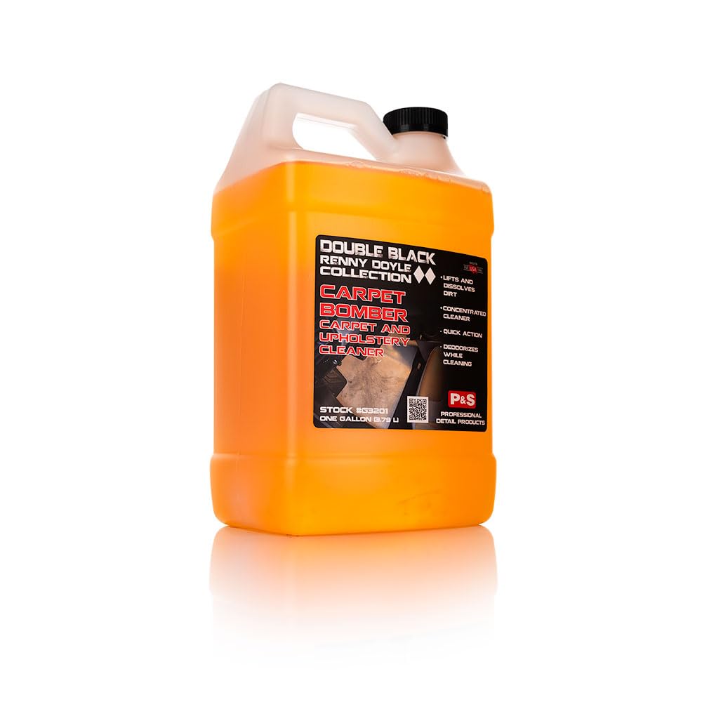 P & S Professional Detail Products - Carpet Bomber Carpet And Upholstery Cleaner; Citrus-Based Cleaner Dissolves Grease And Lifts Dirt; Highly Dilutable; Great On Engines And Wheel Wells (1 Gallon)