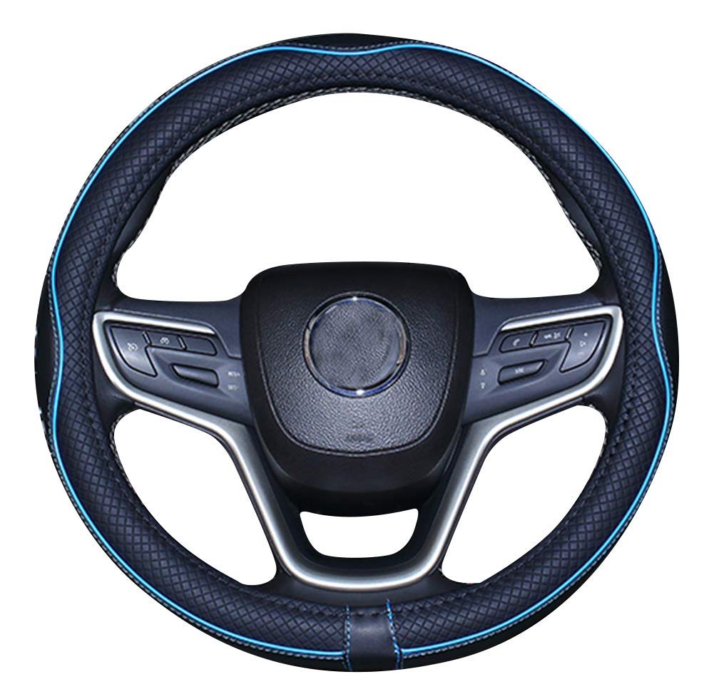 Mayco Bell Extra Large Steering Wheel Cover For Big Truck (Black Blue, 20'')
