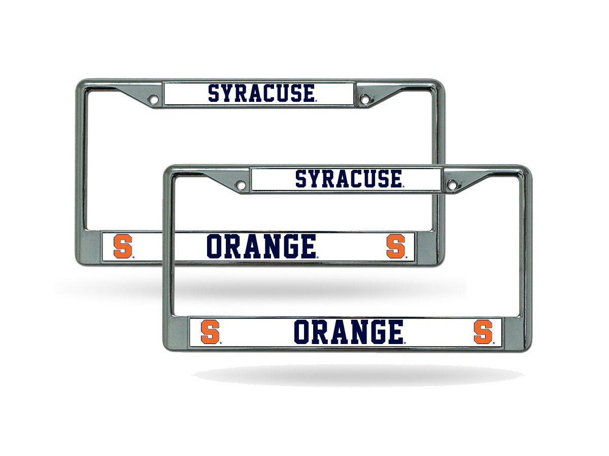 Rico Syracuse Orange (Orangemen) Chrome License Plate Frames - Set Of 2