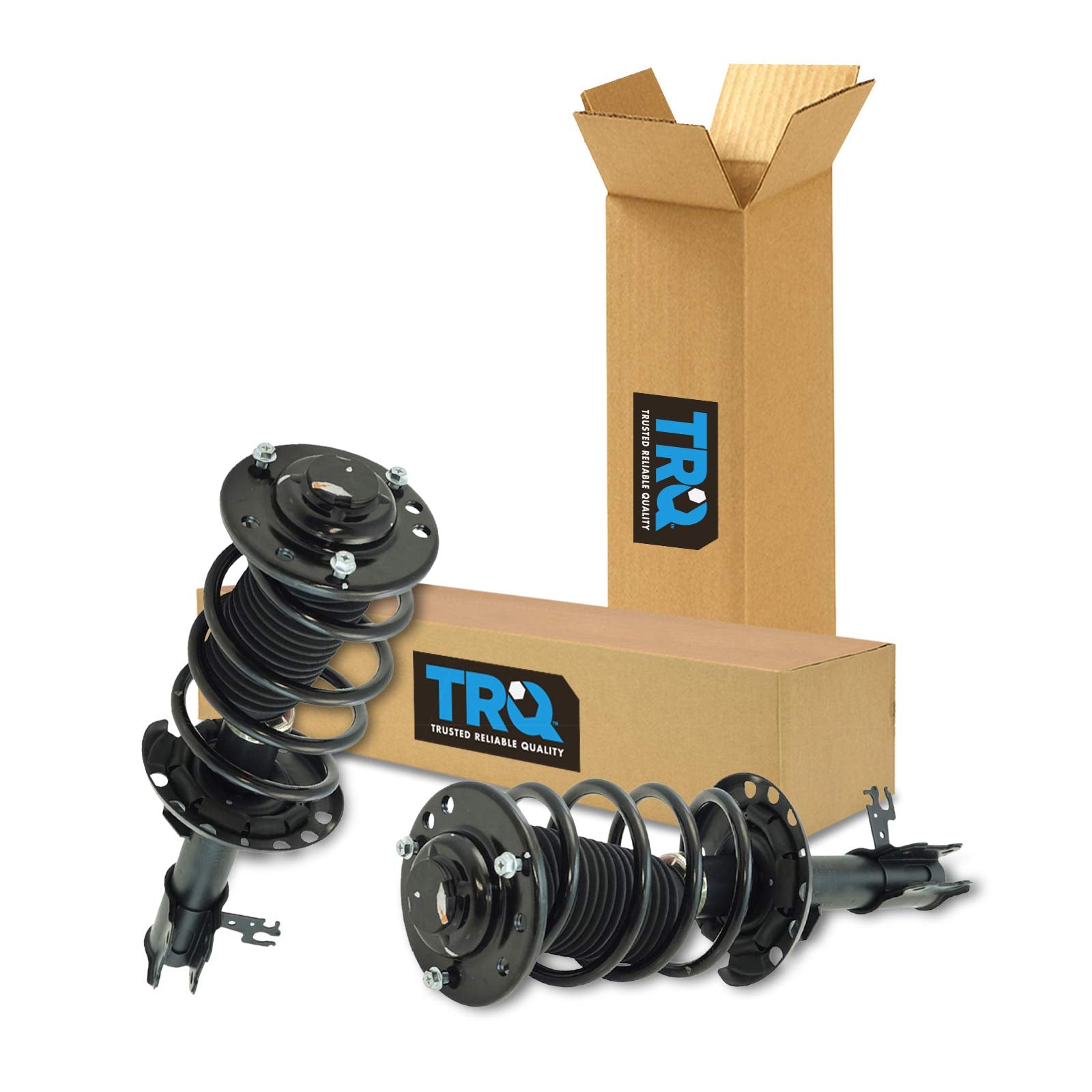 Trq Front Strut & Coil Spring Assembly Set Driver & Passenger Sides Compatible With 03-11 Saab 9-3