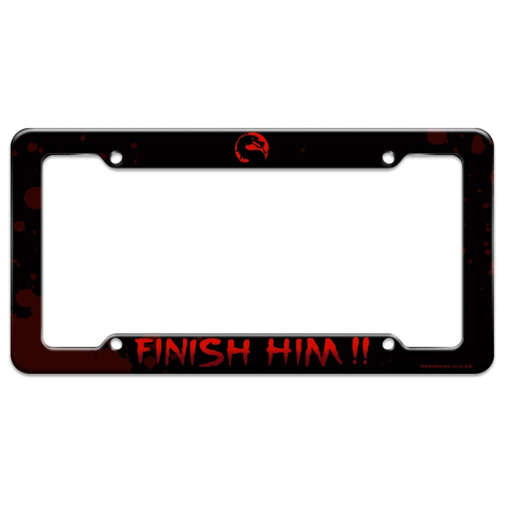 Graphics & More Mortal Kombat Klassic Finish Him License Plate Tag Frame