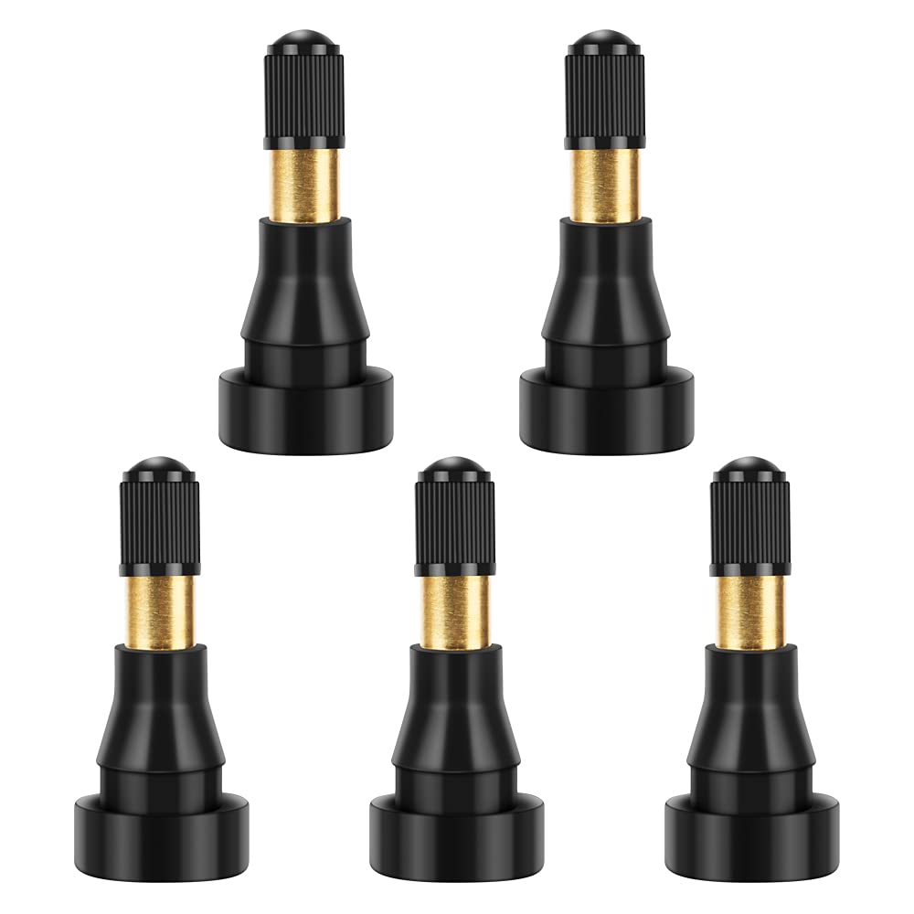 Riseuvo 5Pcs Tr600Hp High Pressure Tire Valve Stem High-Pressure Tubeless Snap-In Valves Good For Larger Or Heavy-Duty Vehicle
