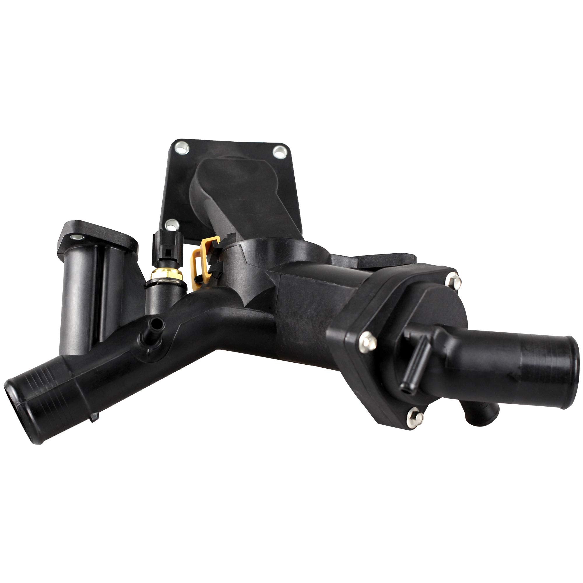 Boxi Thermostat Housing Kit Assembly With Sensor Gasket Fit For Land Rover Lr3 2005-2009 / For Range Rover Sport 2006 2007 2008 2009 4.4L V8 Lr005631