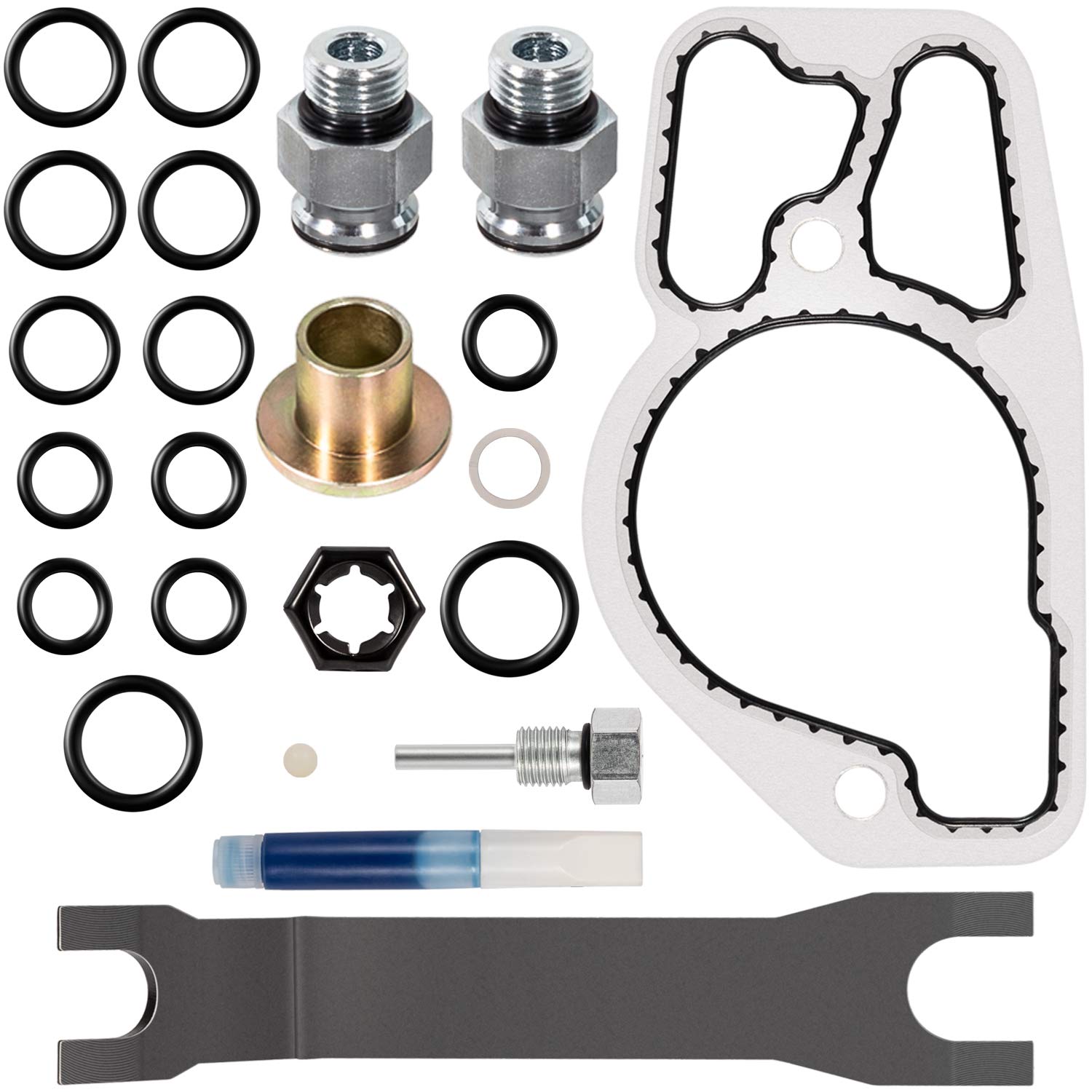 High Pressure Oil Pump Hpop Master Service Kit For 1994-2003 Ford 7.3L Powerstroke Diesel F250 F350 F450 F550 E250 E350 E450 Excursion & 1995-2004 Navistar Dt466 T444E Engines Isk635 Isk617 Isk795 Tl3