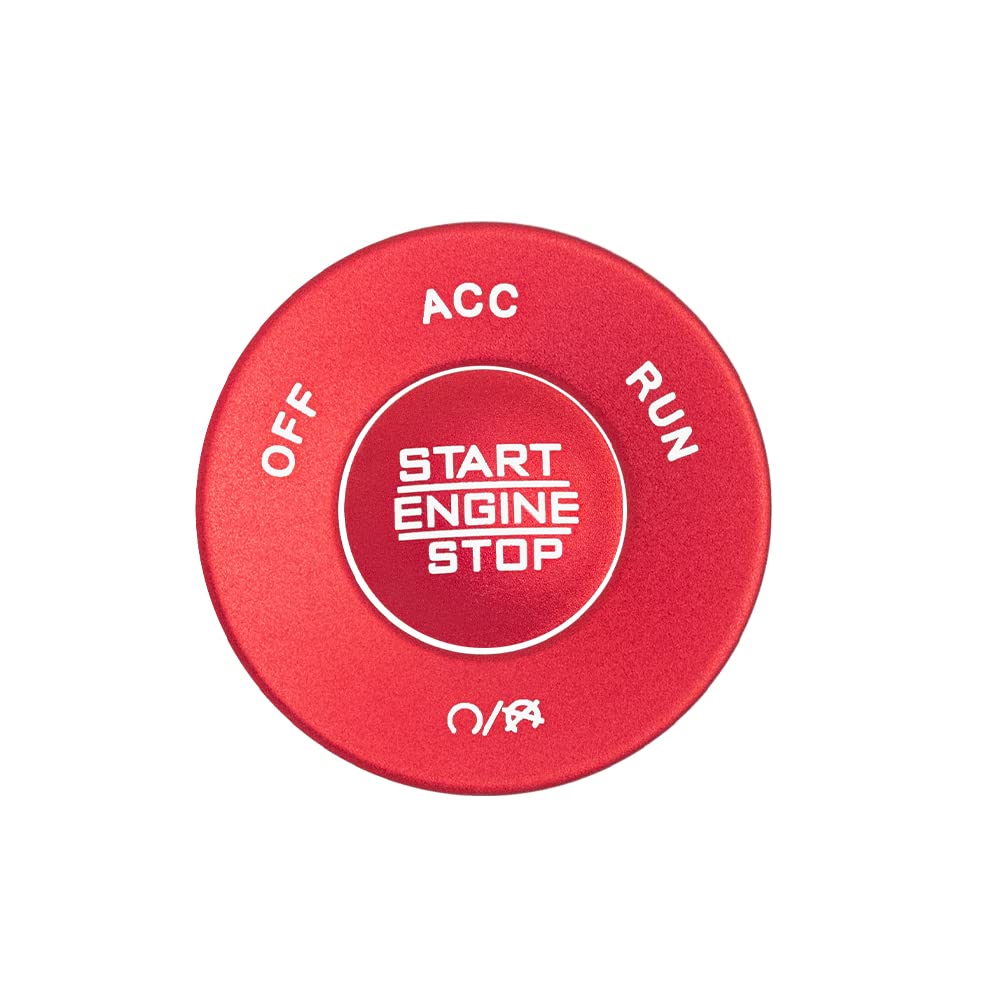 Lecart For Jeep Wrangler Accessories Red Start Engine Stop Button Cover Stickers For Jeep Wrangler Jl Jlu Gladiator Jt 2020 2021 2022