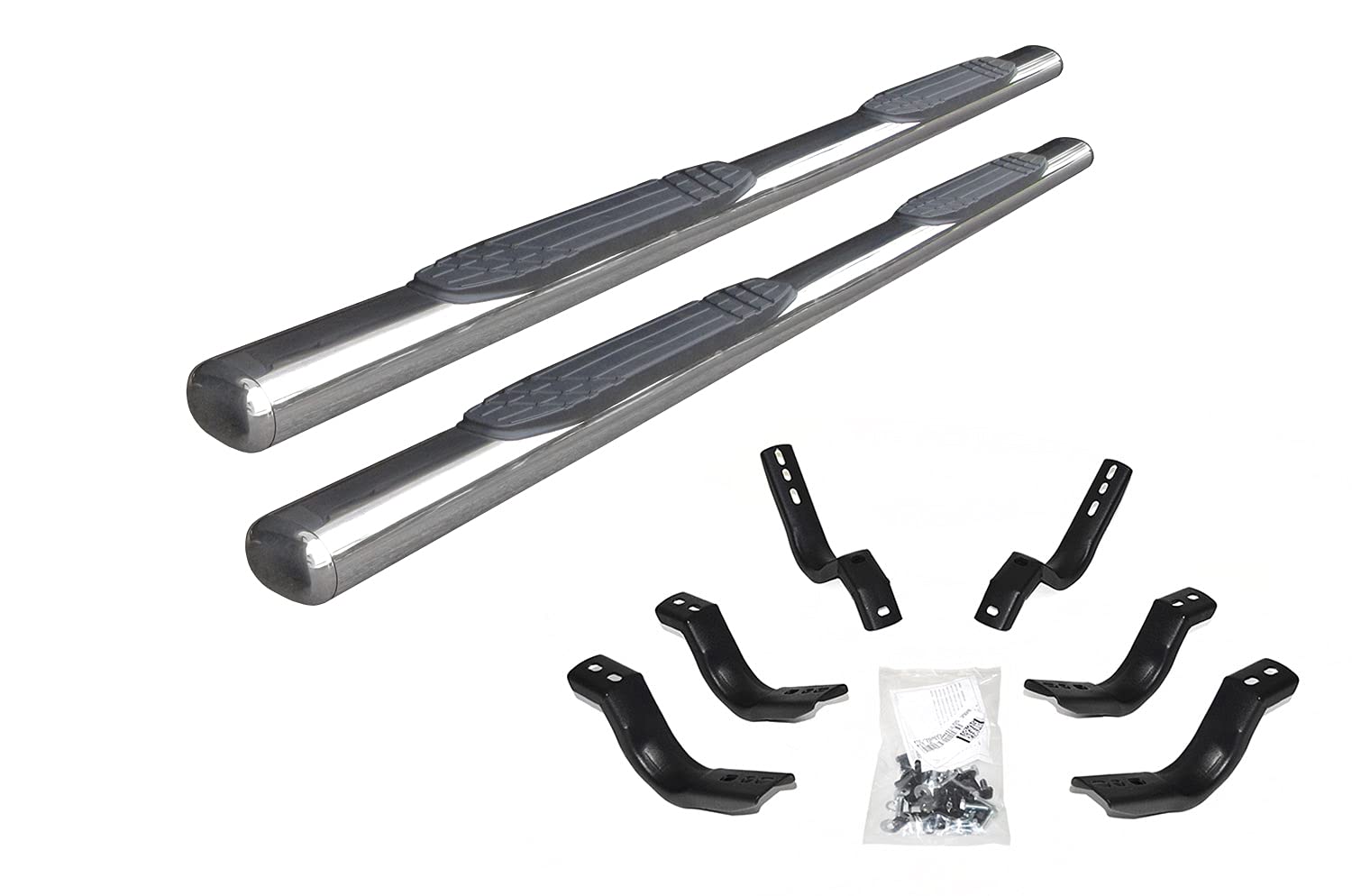 Go Rhino 104415580Ps 4 1000 Series Side Steps With Mounting Bracket Kit For Ford 17-24 F-250 Super Duty, Ford 17-24 F-350 Super Duty (Extended Cab Pickup)