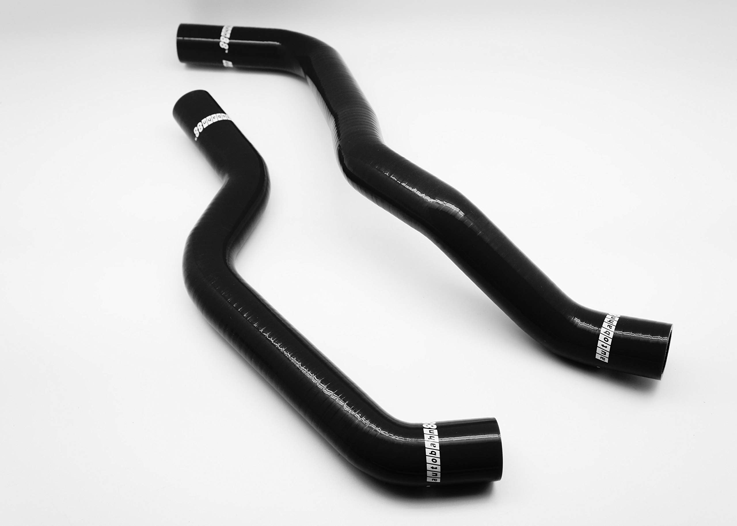 Autobahn88 Heater Silicone Hose Kit, Compatible With 1990-2001 Mitsubishi Gto 3000Gt Dodge Stealth Z16A Z15A Twin Turbo (Black -Without Clamp Set)