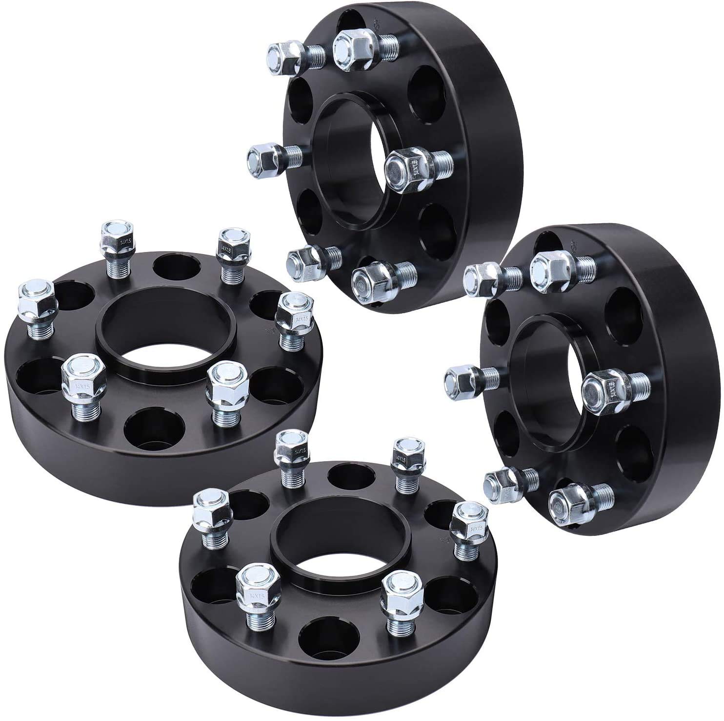 Irontek Forged 1.5'' 6X139.7Mm Wheel Spacer Adapter For Chevy Silverado 1500 Tahoe Avalanche Suburban Gmc Sierra 1500 Escalade (14X1.5 Studs 78.1Mm Hub Bore) 6X5.5 Hub Centric Wheel Spaces 4Pcs