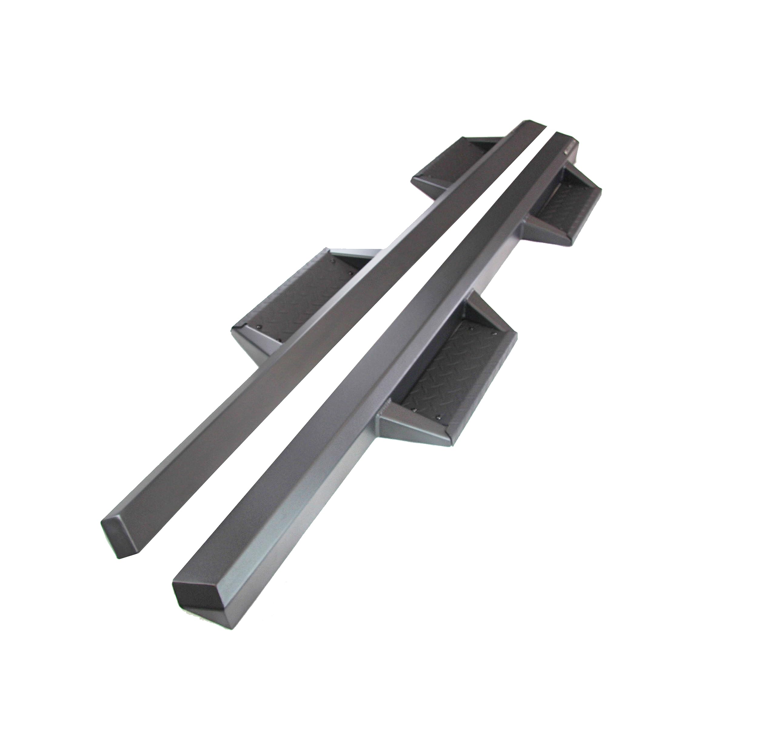 Black Horse Impact Heavy Duty Drop Side Steps Black Compatible With 2019-2025 Ram 1500 Quad Cab (Excl. 19-25 Ram 1500 Classic)-Im-Doraqc-19