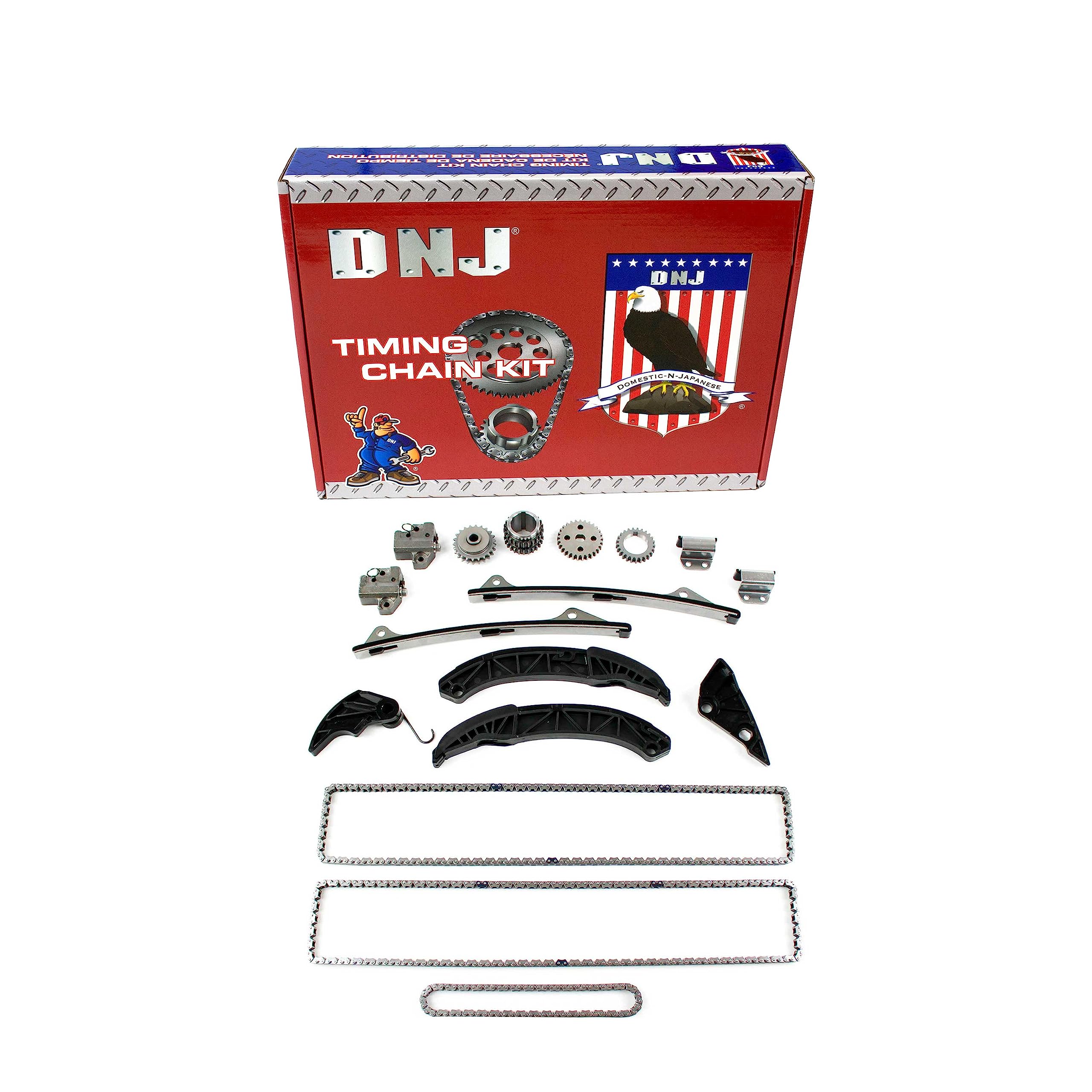 DNJ TK174A Timing Chain Kit for 2006-2015 Hyundai, Kia 3.3L-3.8L V6 DOHC - Reliable Performance, Precision Engineering