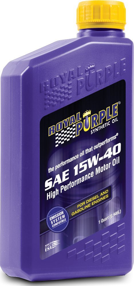 Royal Purple 12154/300905 Api-Licensed Sae 15W-40 High Performance Synthetic Motor Oil - 1 Qt. (Case Of 12)