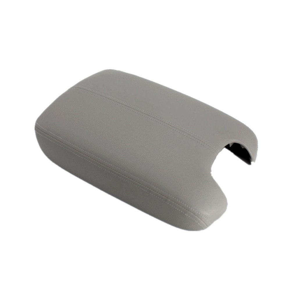 Ezzy Auto Gray Leather Suture Console Armrest Lid Cover For 2008 2009 2010 2011 2012 Honda Accord Center Console Cover Lid