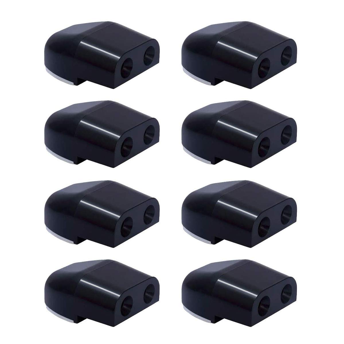 Citkou 8Pcs Deer Whistles For Car Dual Construction Black