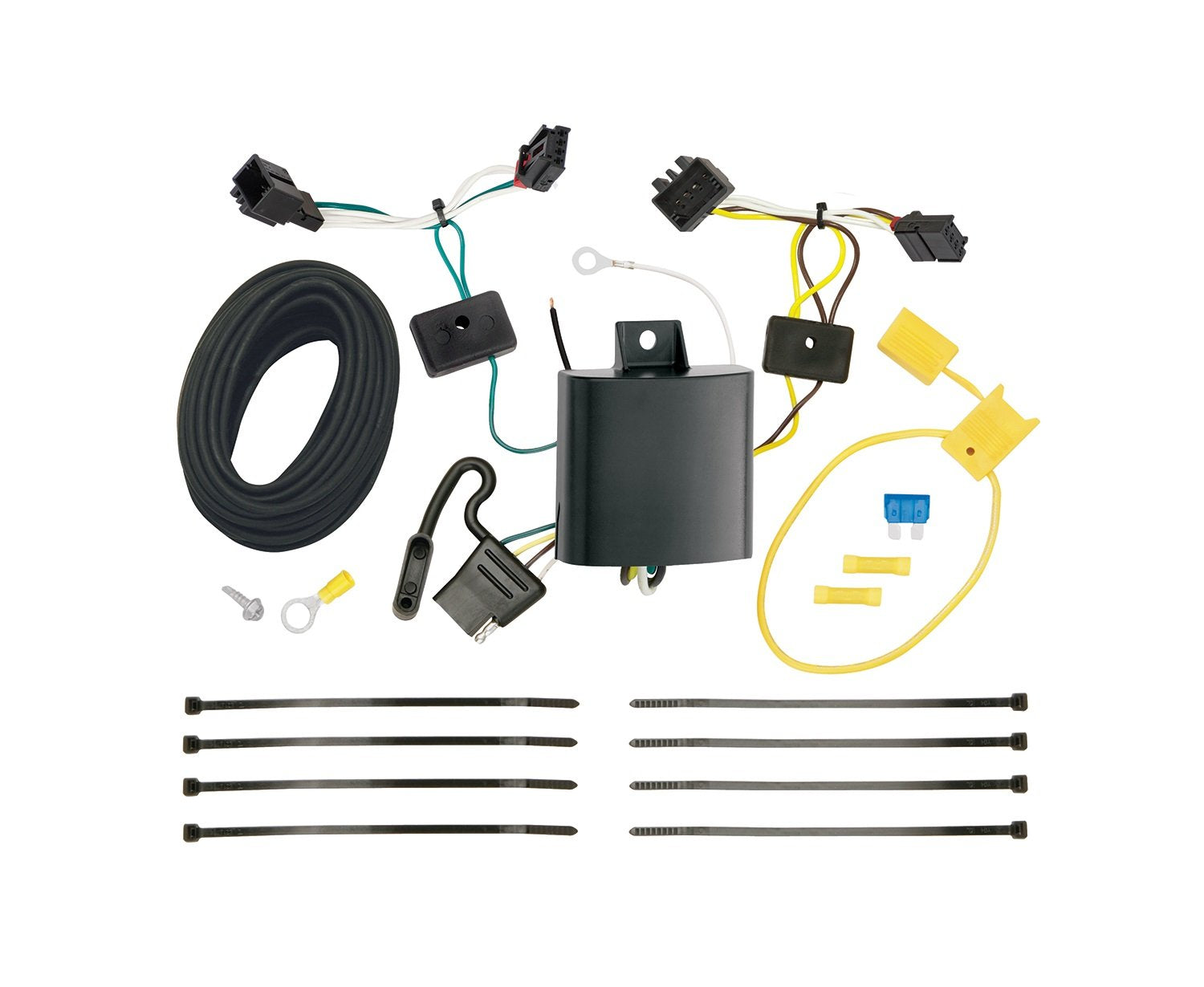 Tekonsha T-One® T-Connector Harness, 4-Way Flat, Compatible With Select Volkswagen Golf Alltrack, Golf Sportwagen