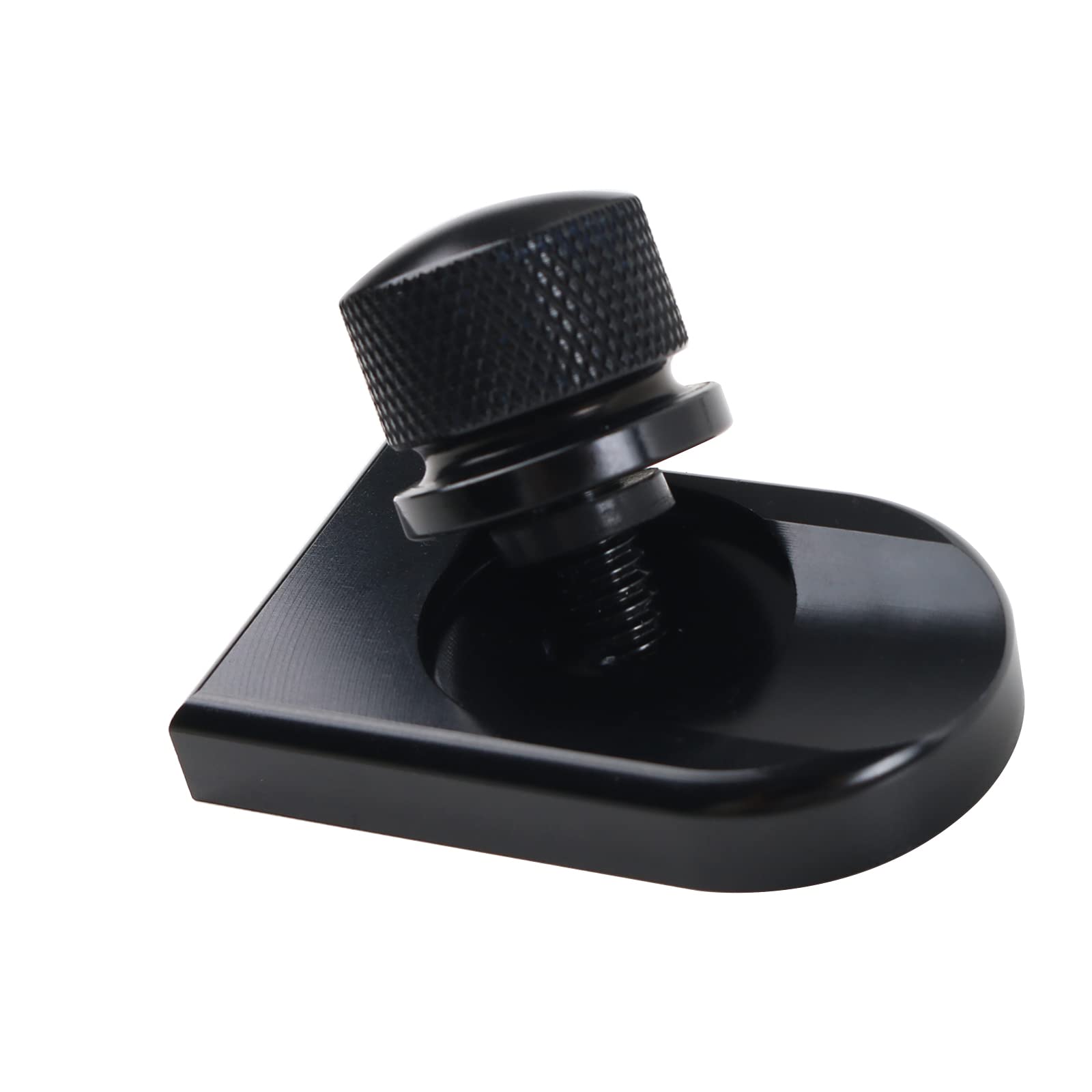 Buyinhouse Seat Bolt Tab Screw Mount Knob Cover For Harley Fatboy Road King Softail Black 1996-2021