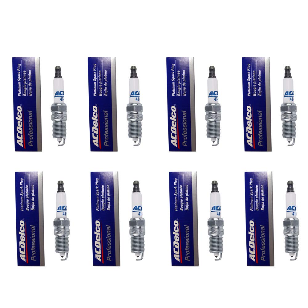 Acdelco 41-962 Professional Platinum Spark Plug, (8)