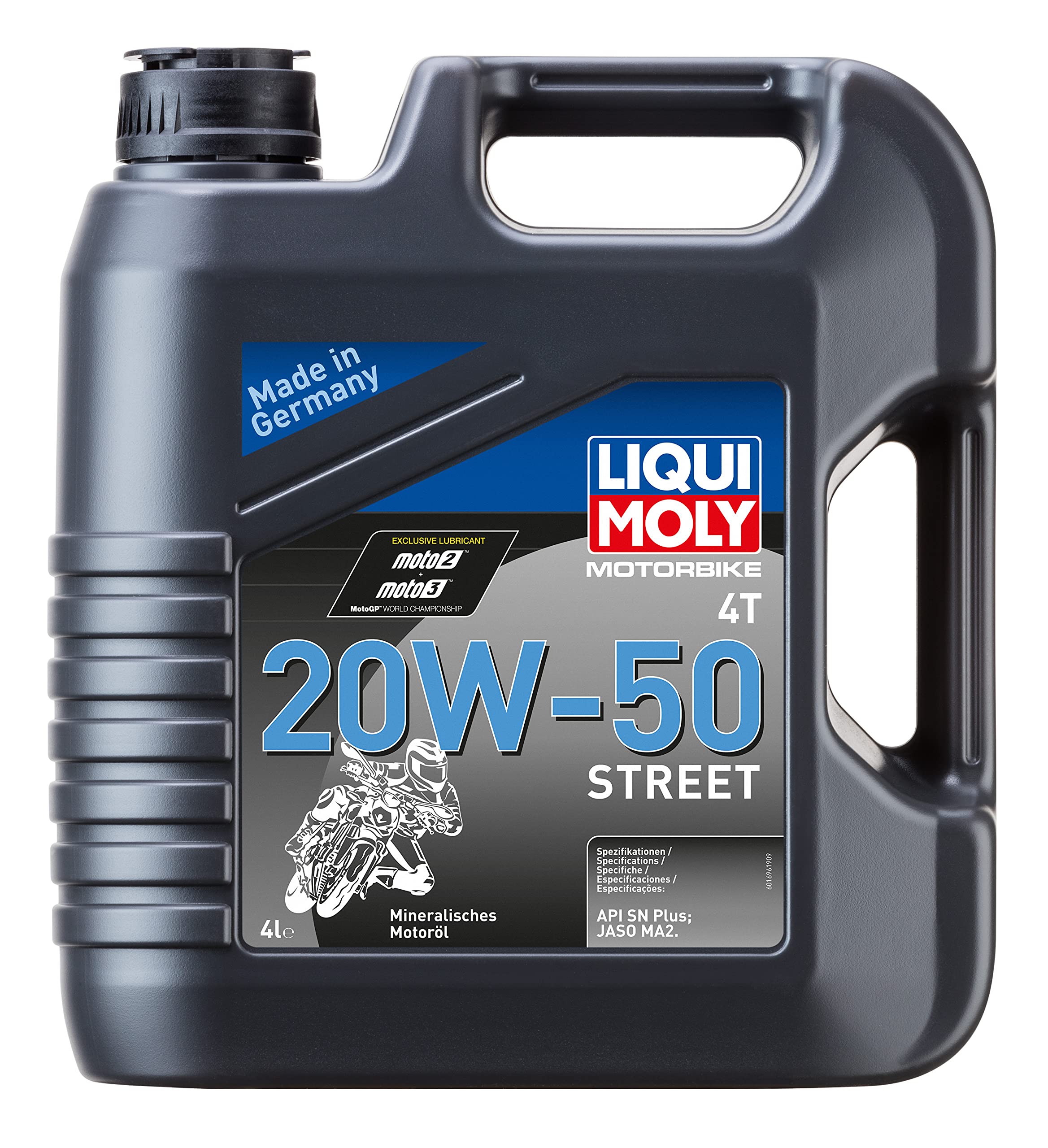 Liqui Moly Motorbike 4T Sae 20W-50 Street | 4 L | 4-Stroke Oil | Sku: 20064