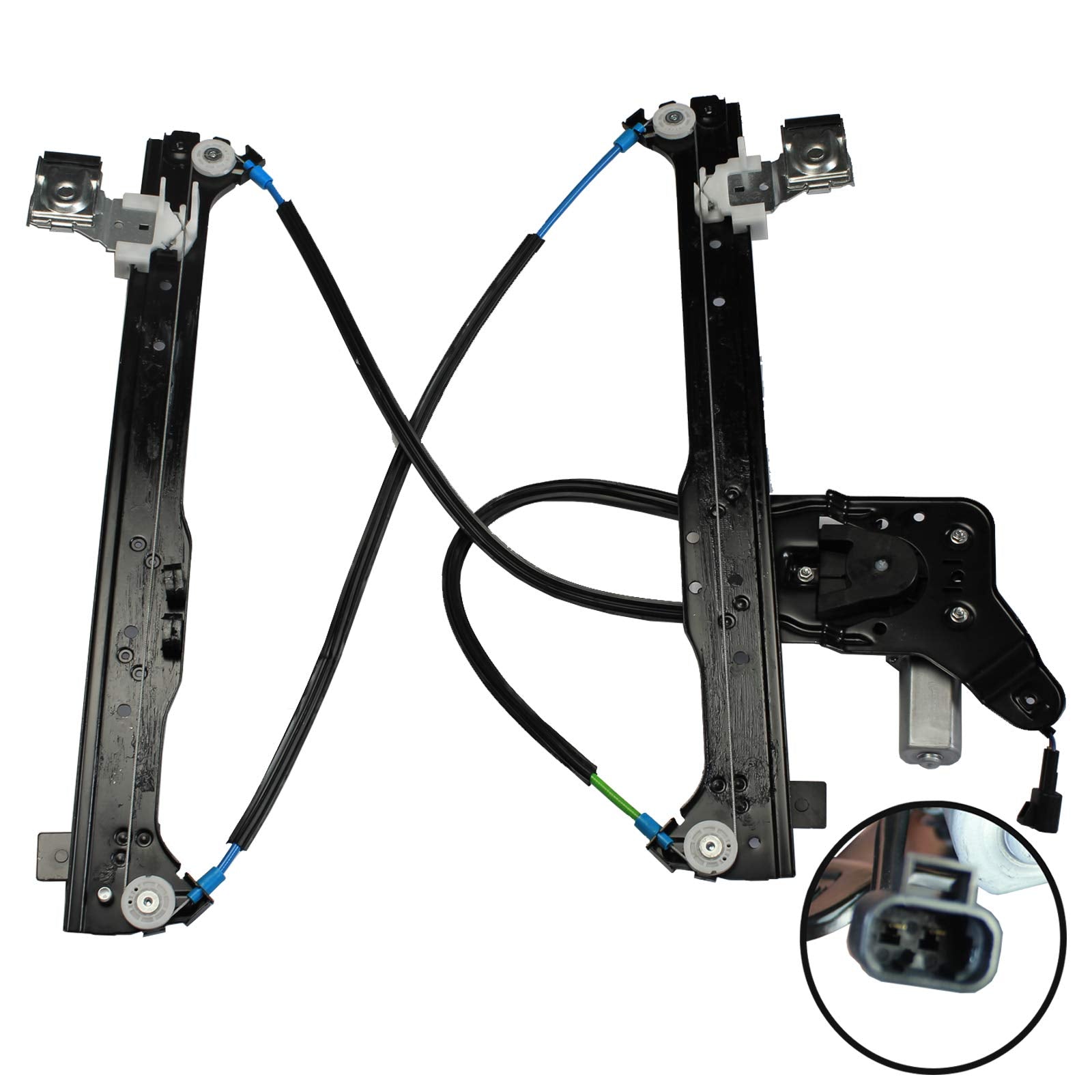 Laformo 741-579 Rear Passenger Side Power Window Regulator With Motor Assembly Compatible With Silverado/Suburban/Avalanche 1500 2500 3500 00-06 Cadillac Escalade 02-06 Gmc Yukon Xl/Sierra