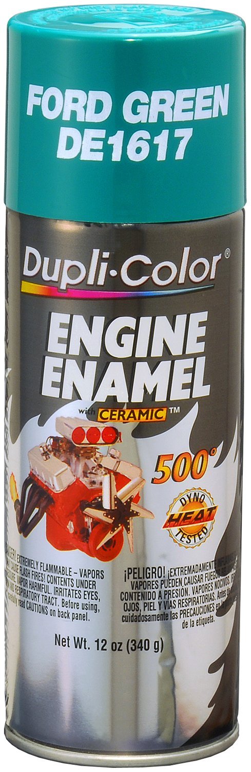 Dupli-Color (Ede161707-6 Pk Ford Green Engine Enamel With Ceramic - 12 Oz. Aerosol, (Case Of 6)