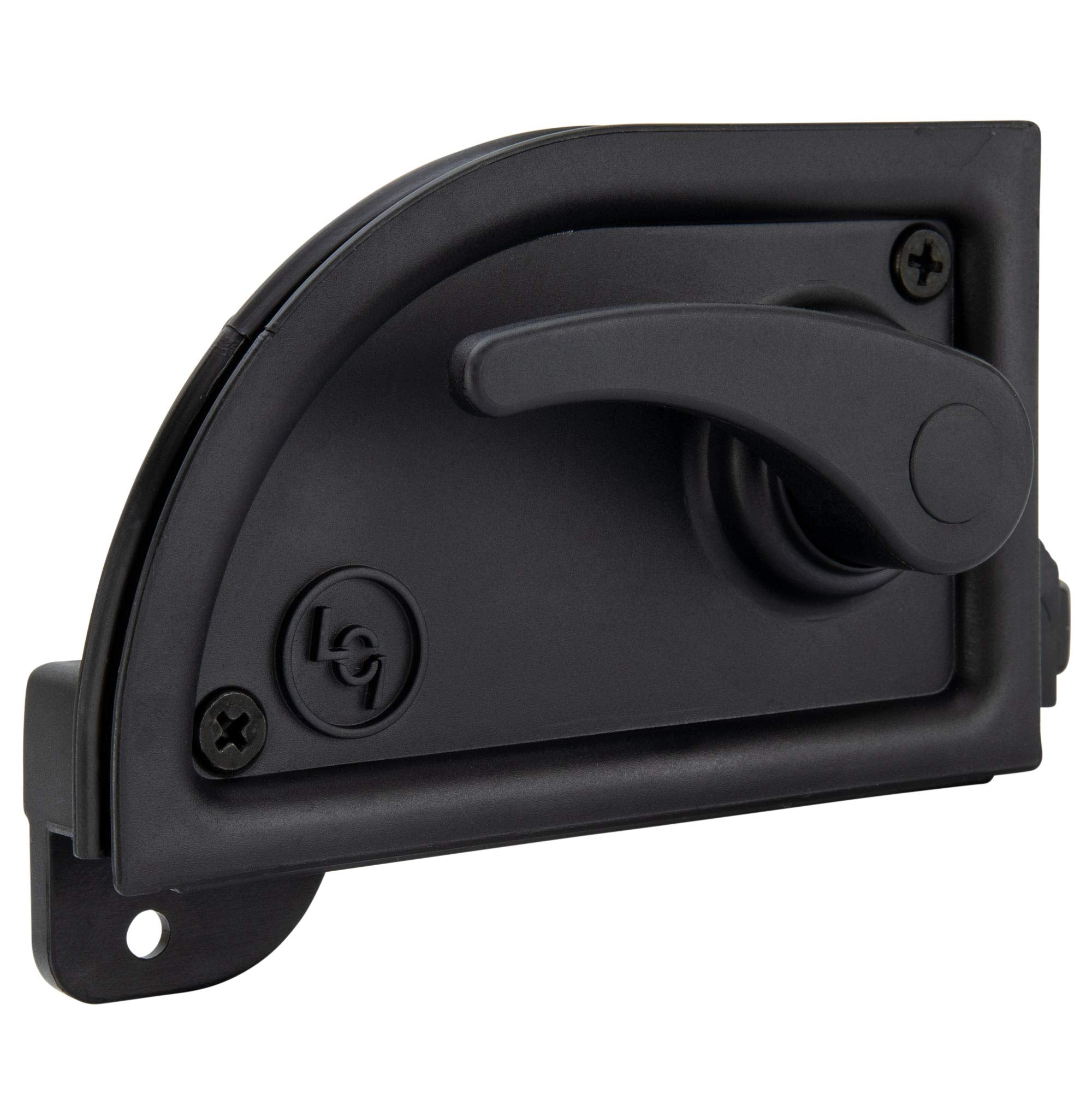 RecPro RV Screen Door Latch - Black Right-Hand Camper Exterior Door Accessory