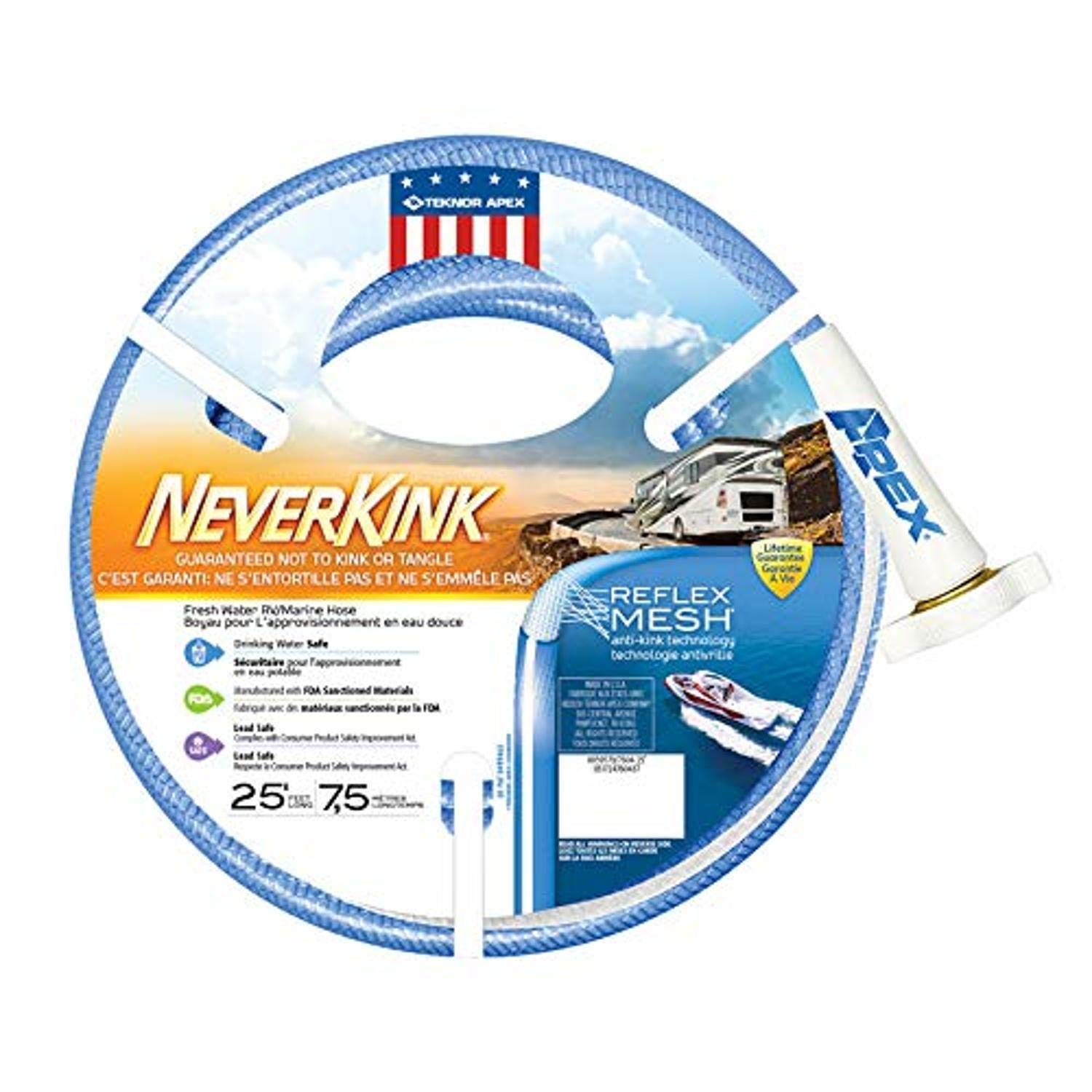 Teknor Apex 8604-25 Neverkink Rv/Marine Water Hose - 5/8 X 25'