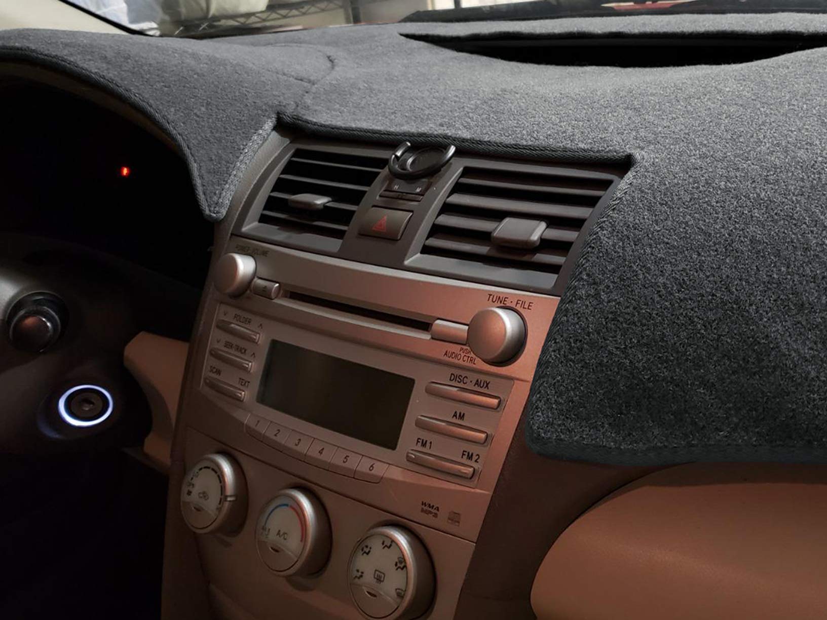 Akmotor Dash Cover Dashboard Cover Mat Pad Fit For Toyota Camry 2007 2008 2009 2010 2011 (Gray)