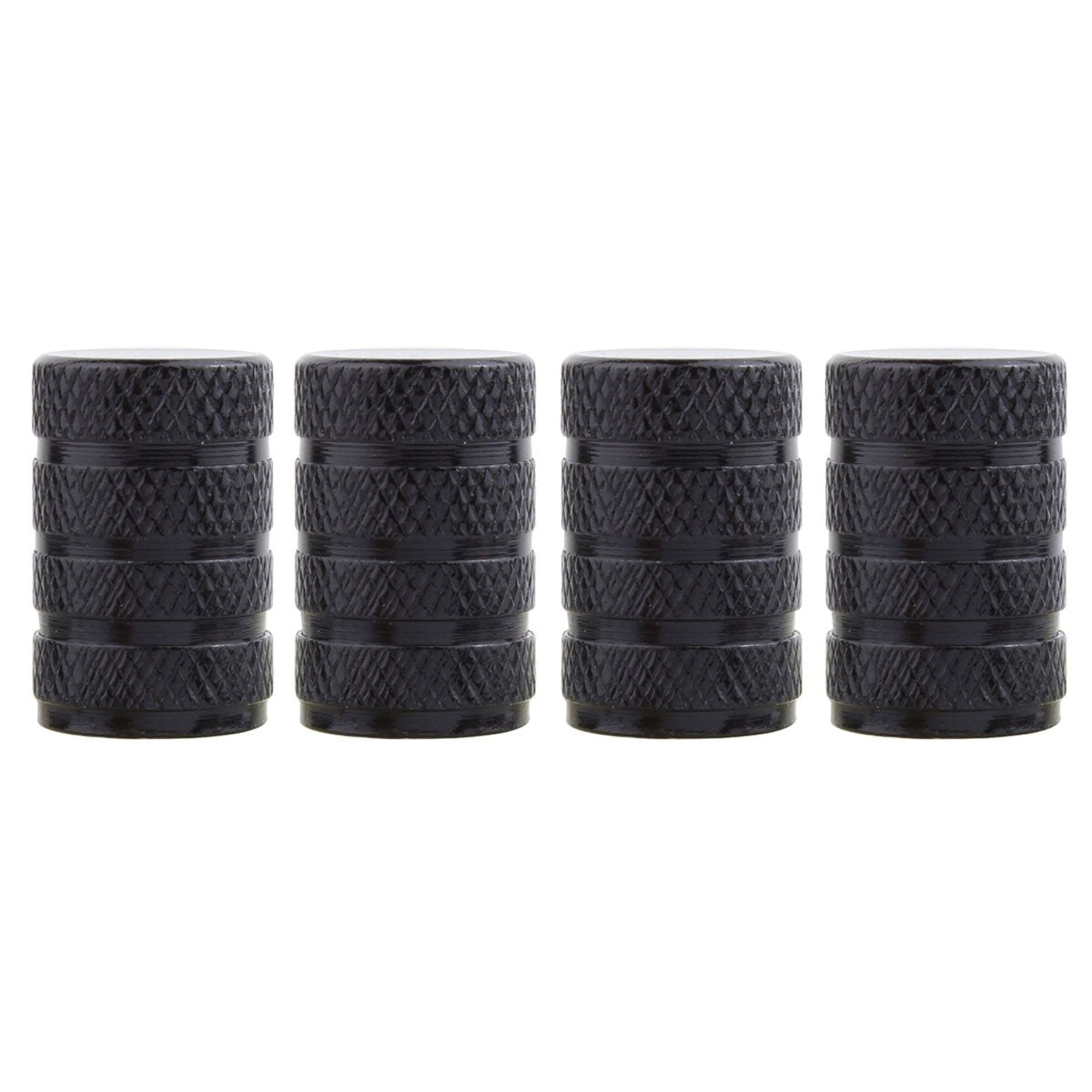 Tomall Black Round Style Tire Valve Stem Caps For Off-Road Suv Dust Cover