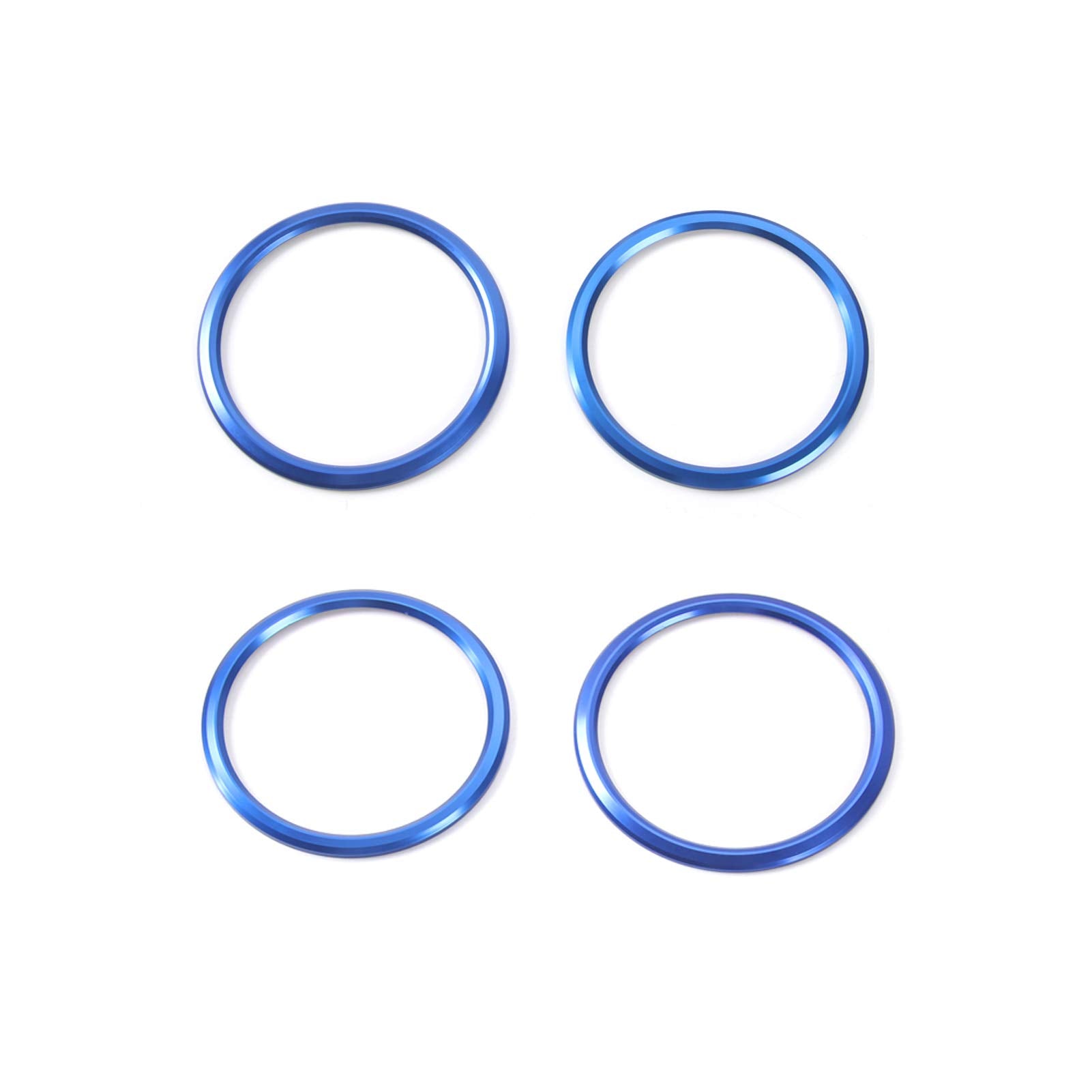 For Camaro Accessories Ac Knobs Air Conditioner Outlet Vent Trim For 2016-2019 Chevrolet Camaro, Blue Aluminum, 4Pcs