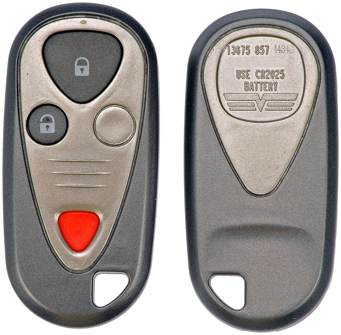 Dorman 13675 Keyless Remote Case Repair Kit Compatible With Select Acura Models, Gray And Silver