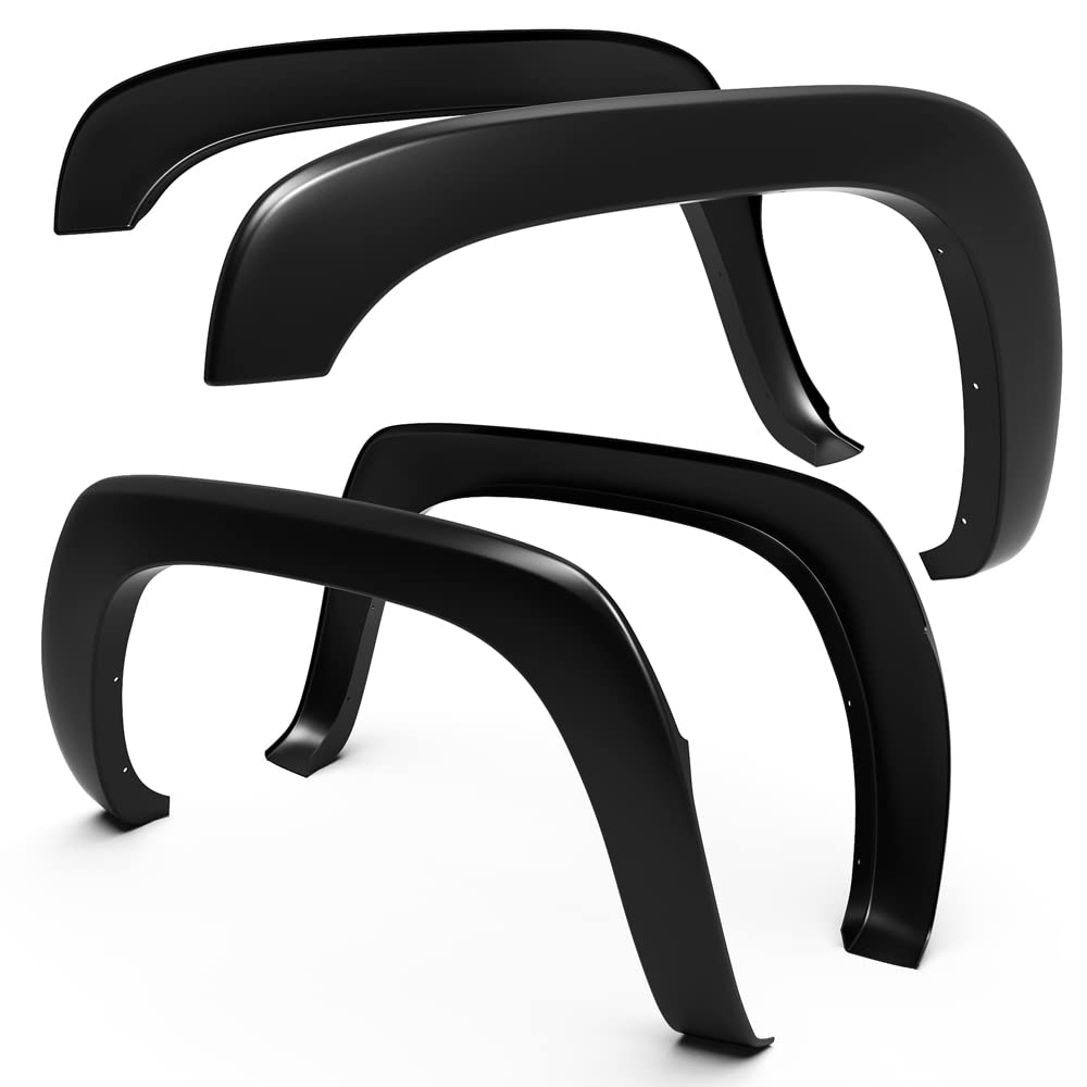 Tyger Auto Fender Flares Compatible With 1999-2006 Chevy Silverado Gmc Sierra 1500 2500 3500Hd; 2007 Classic Fleetside, Fine-Textured Paintable Factory Style 4Pc | Tg-Ff6C4218