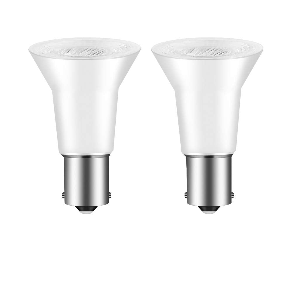 1156 1141 1383 1139 12V 24V Led Reflector Light Bulb For Rv Camper Marine Boat Reading Desk Lamp, Elevator Light Ba15S Single Bayonet Contact 2.5W 250Lm Replacement 25W Warm White 3000K Pack Of 2