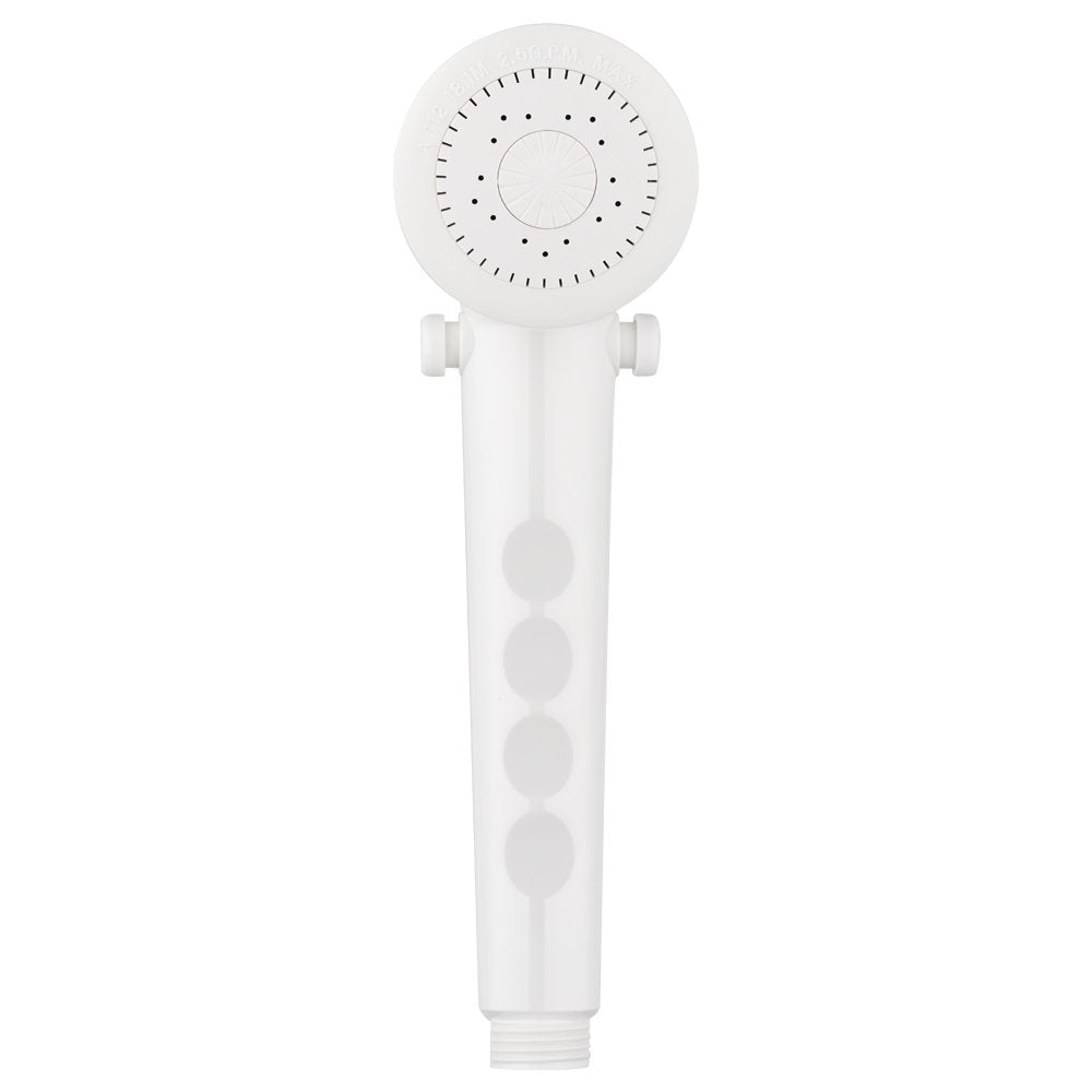 Dura Faucet Df-Sa135-Wt Economical Shower Head - Handheld Replacement Rv Shower Head Wand - Universal Water Saving Shower Head With Flow Control Trickle Switch (White)