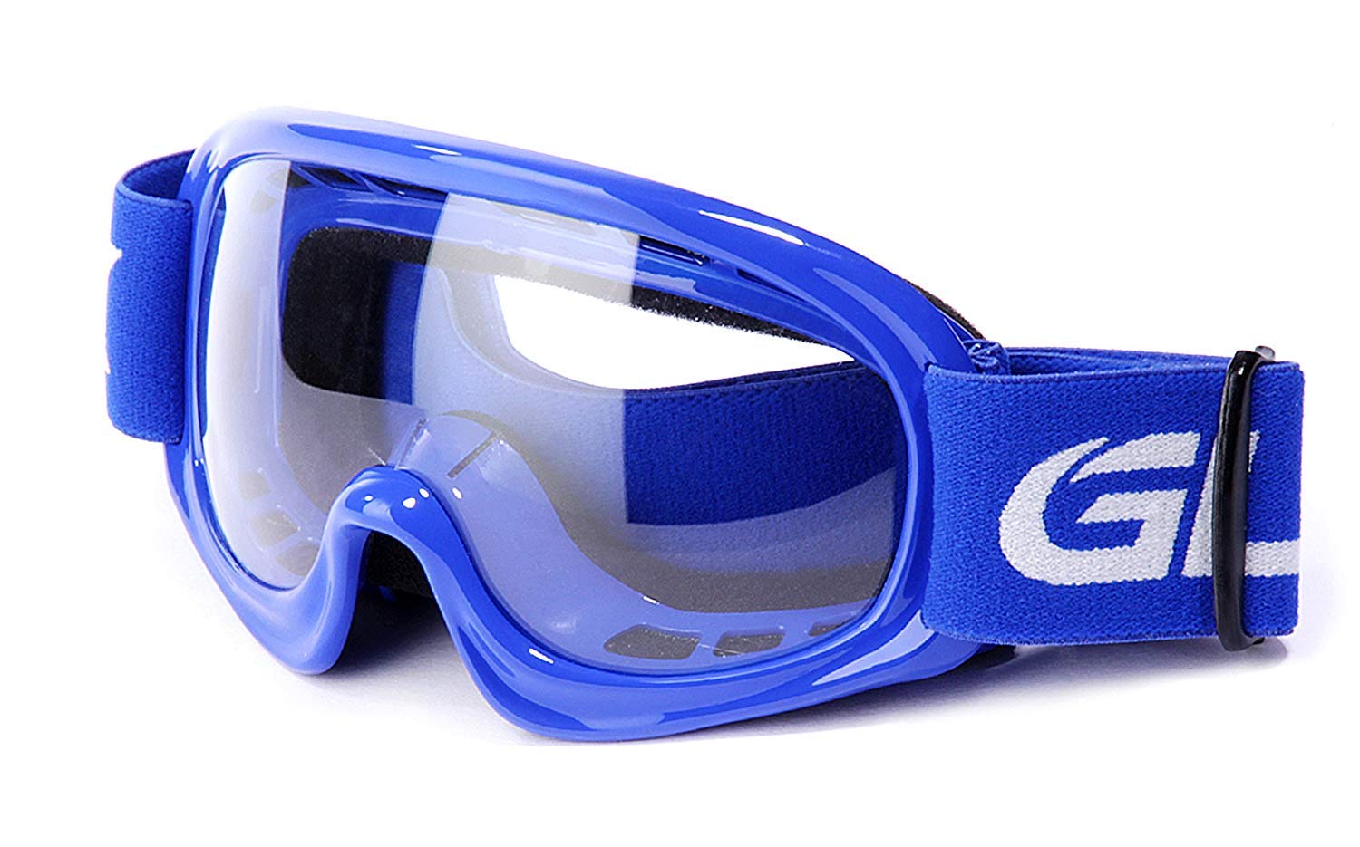 Glx Yh15 Anti-Fog Impact-Resistant Kids Youth Atv Off-Road Dirt Bike Motocross Goggles For Boys & Girls (Blue, One_Size)
